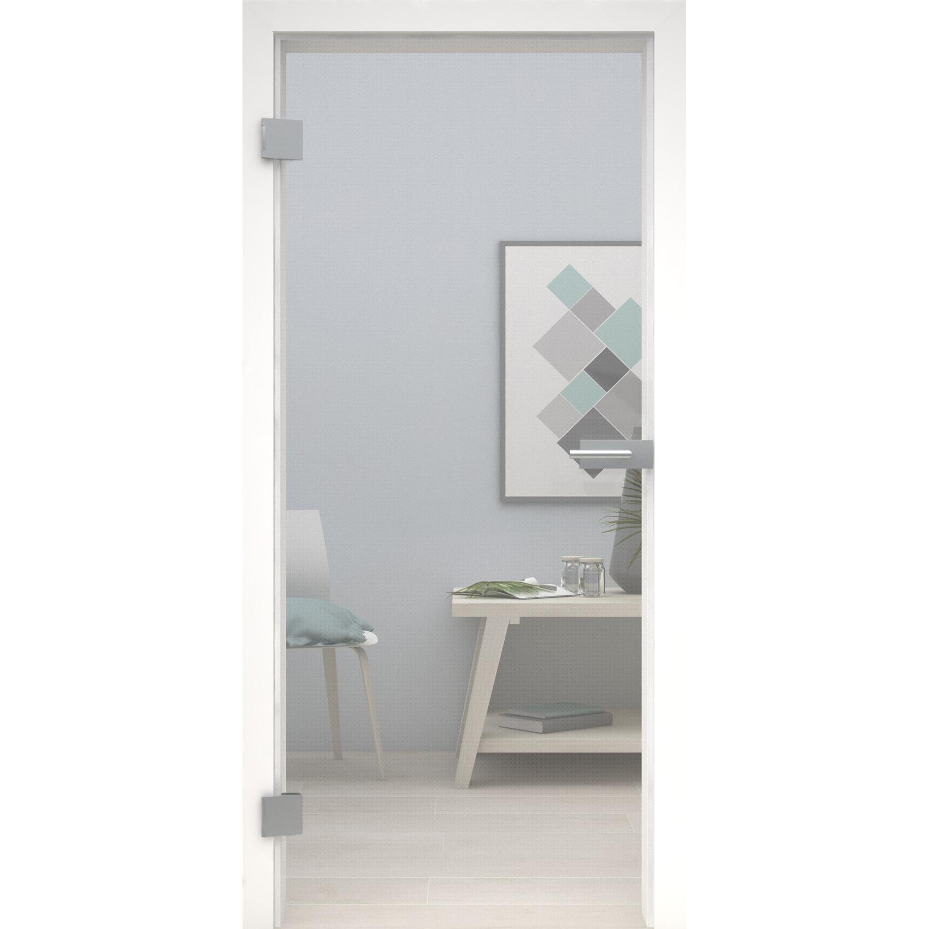 Glastür Mastercarre-198,5 x 73,5 cm (Glasmaß 197,2 x 70,9 cm)-links-Montario