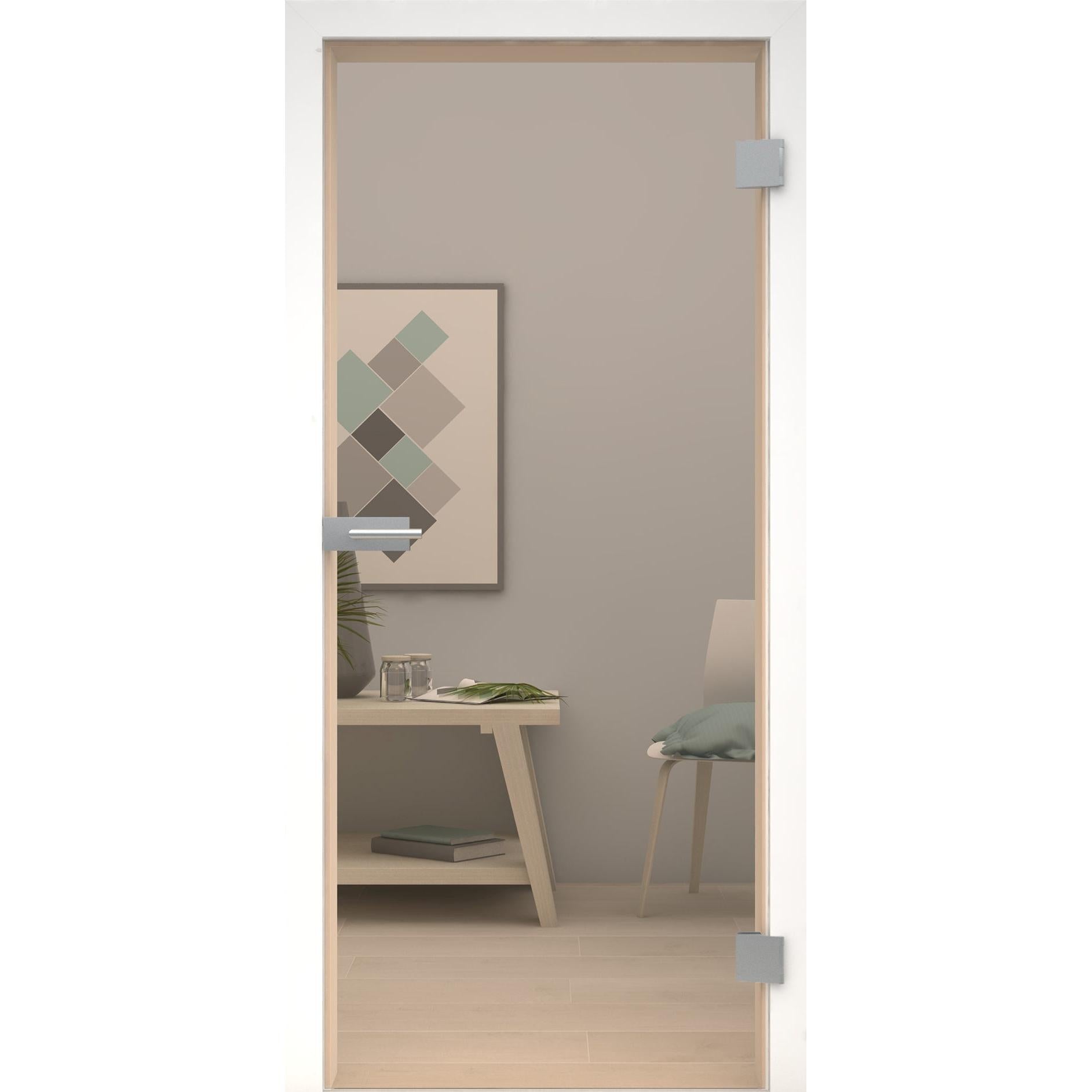 Glastür Parsol bronze-198,5 x 73,5 cm (Glasmaß 197,2 x 70,9 cm)-rechts-Montario