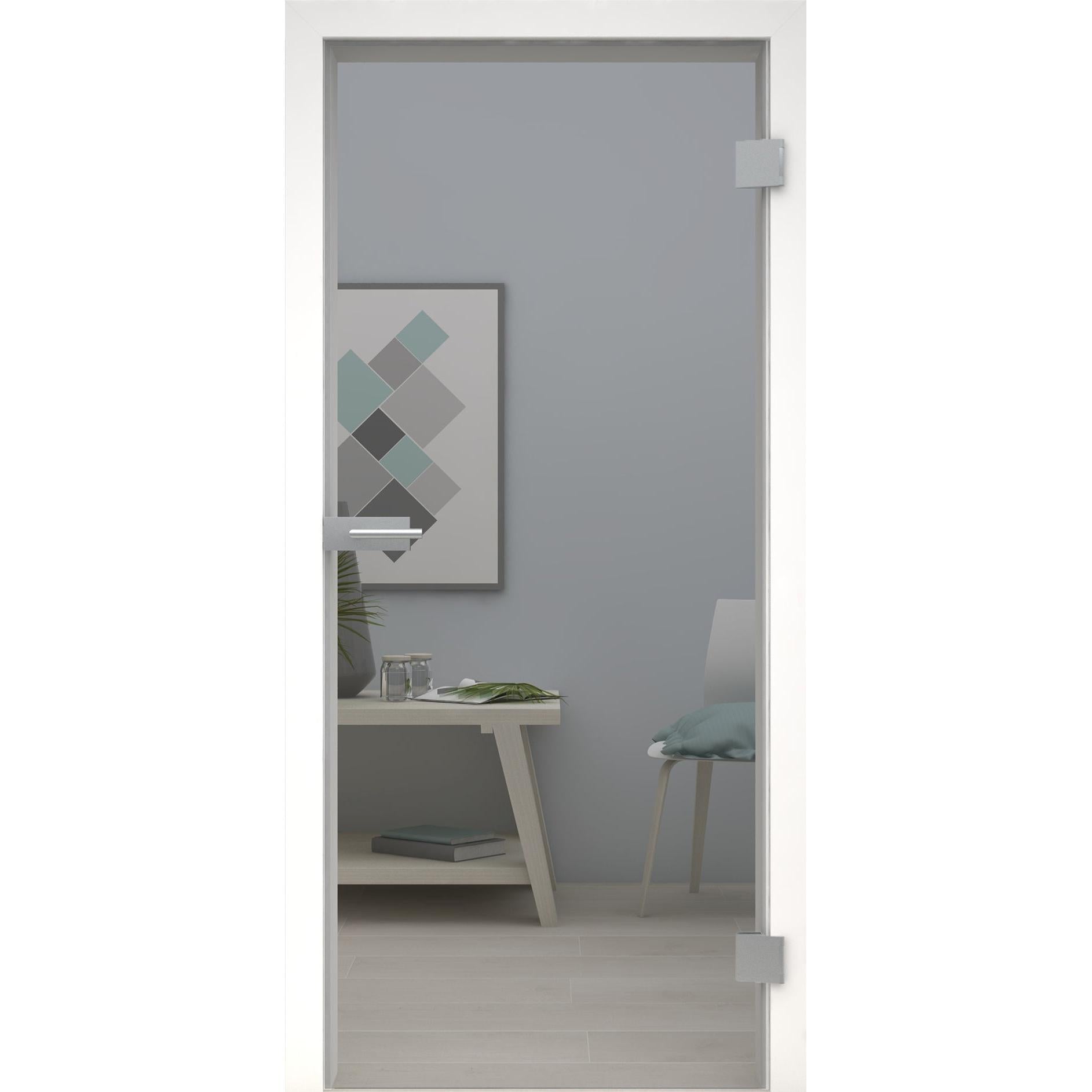 Glastür Parsol grau-198,5 x 73,5 cm (Glasmaß 197,2 x 70,9 cm)-rechts-Montario