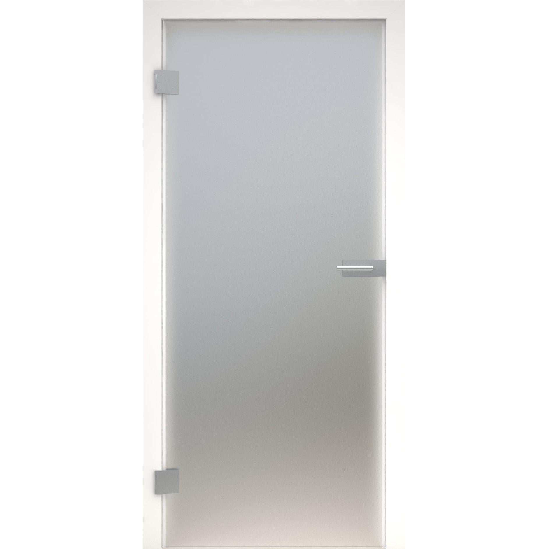 Glastür satiniert / matt-198,5 x 73,5 cm (Glasmaß 197,2 x 70,9 cm)-links-Montario