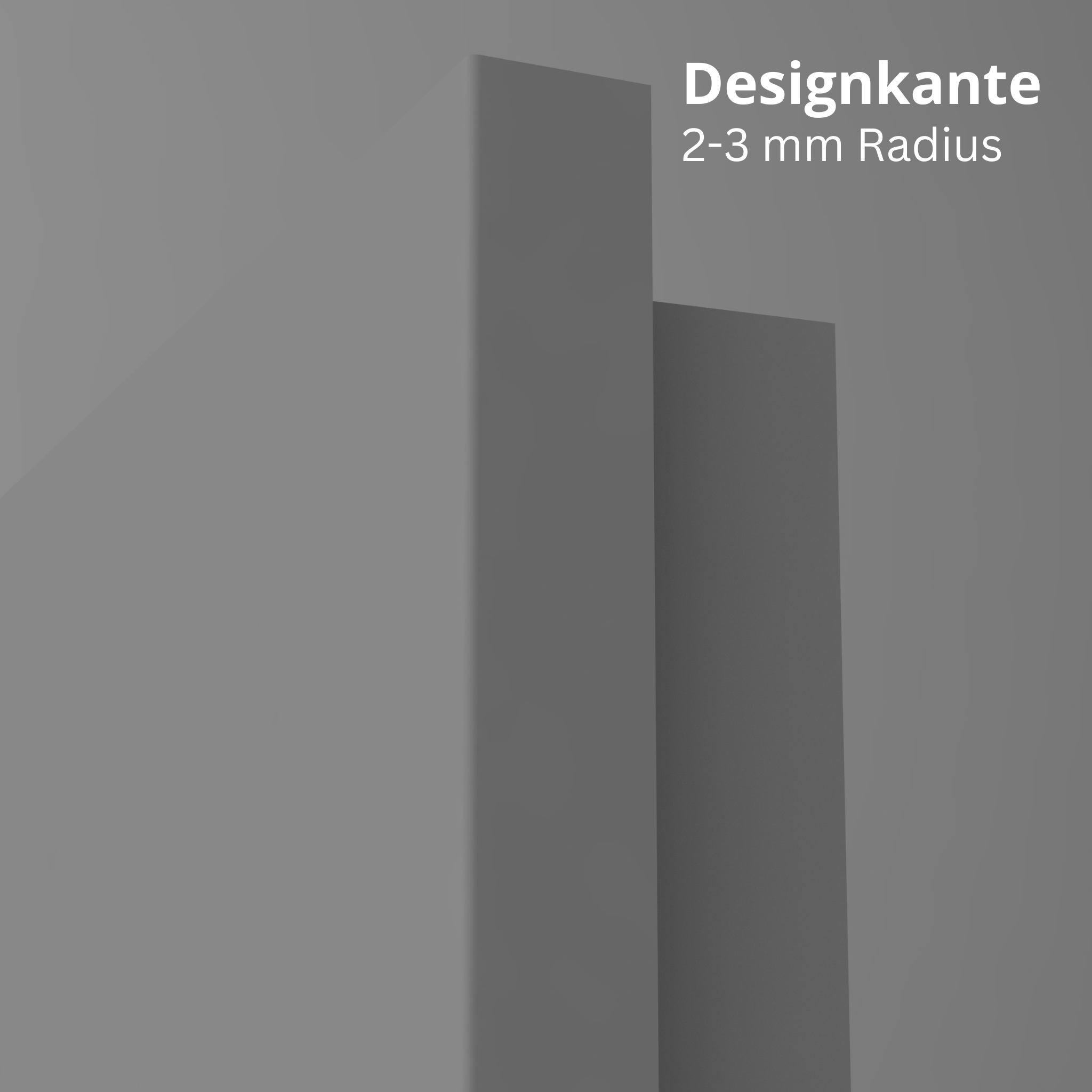 Wohnungseingangstür mit Zarge grau glatt Designkante SK2 / KK3