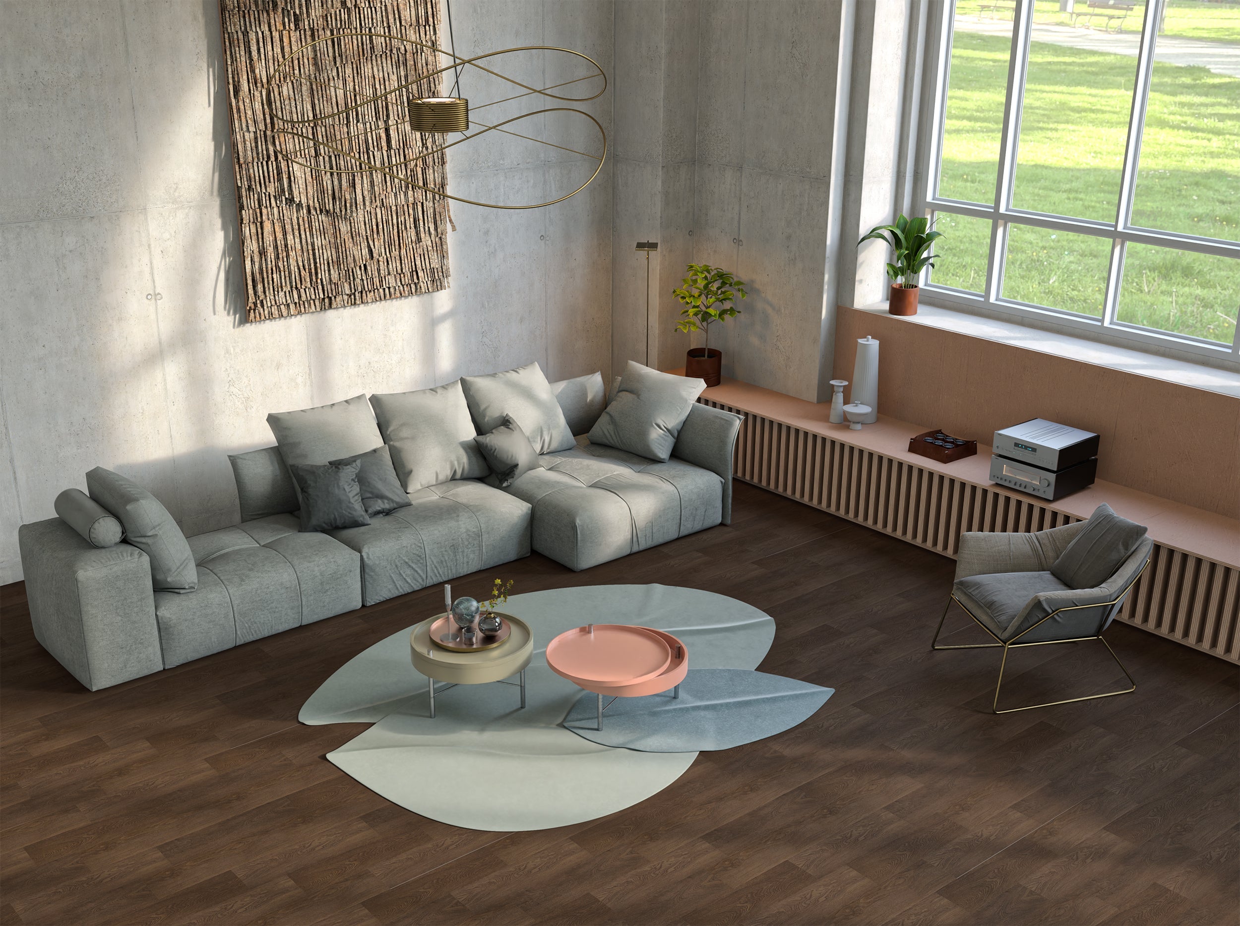 Klebe-Vinyl Smart Eiche Nettuno Landhausdiele leicht strukturiert