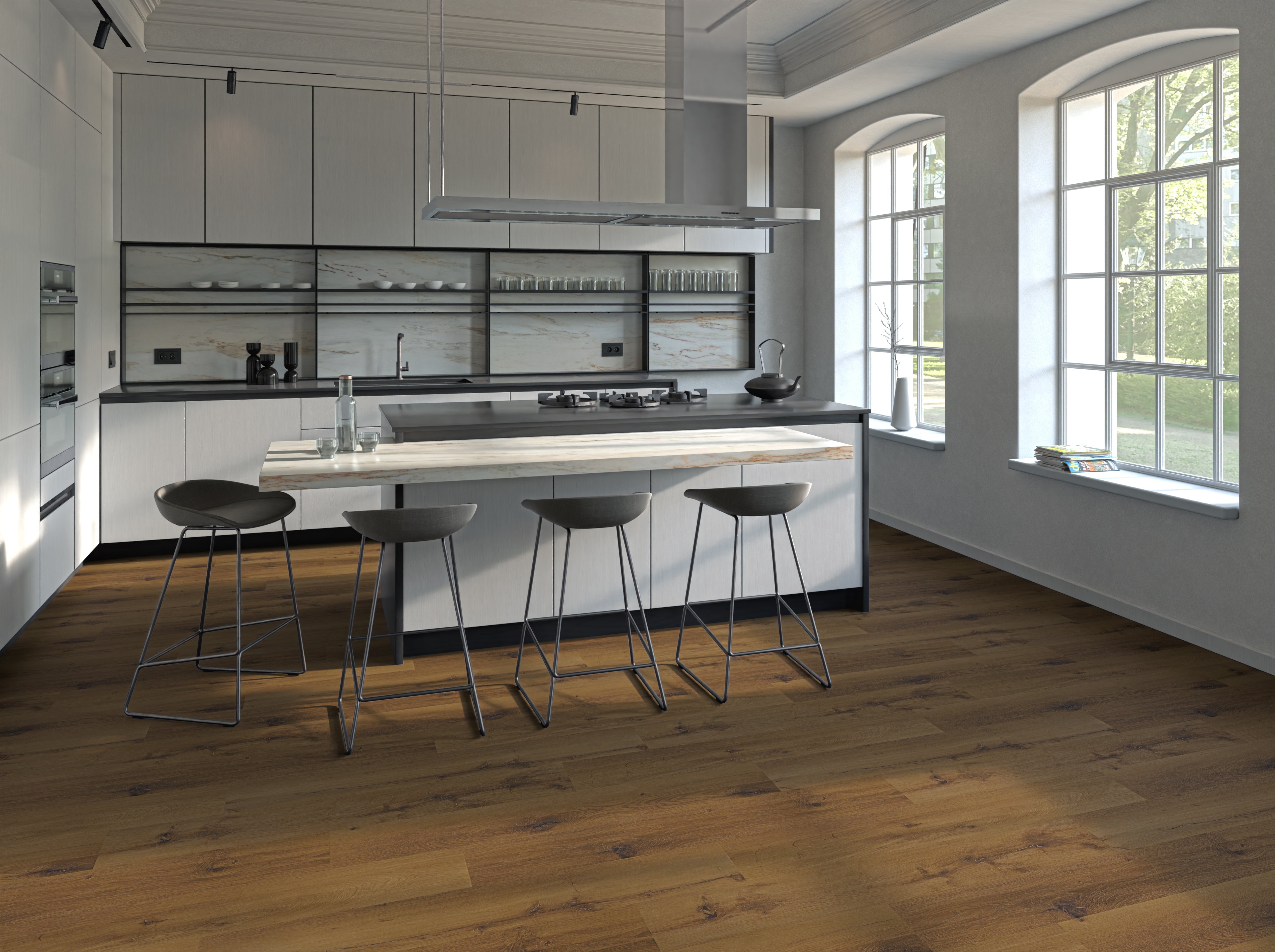 Klebe-Vinyl Smart Eiche Treviso Landhausdiele leicht strukturiert