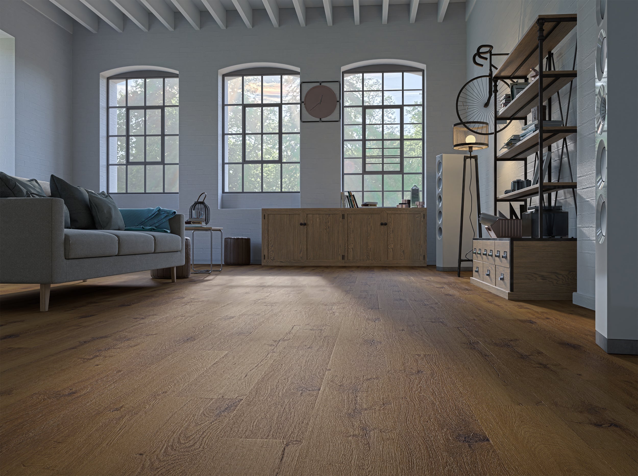Klebe-Vinyl Smart Eiche Treviso Landhausdiele leicht strukturiert