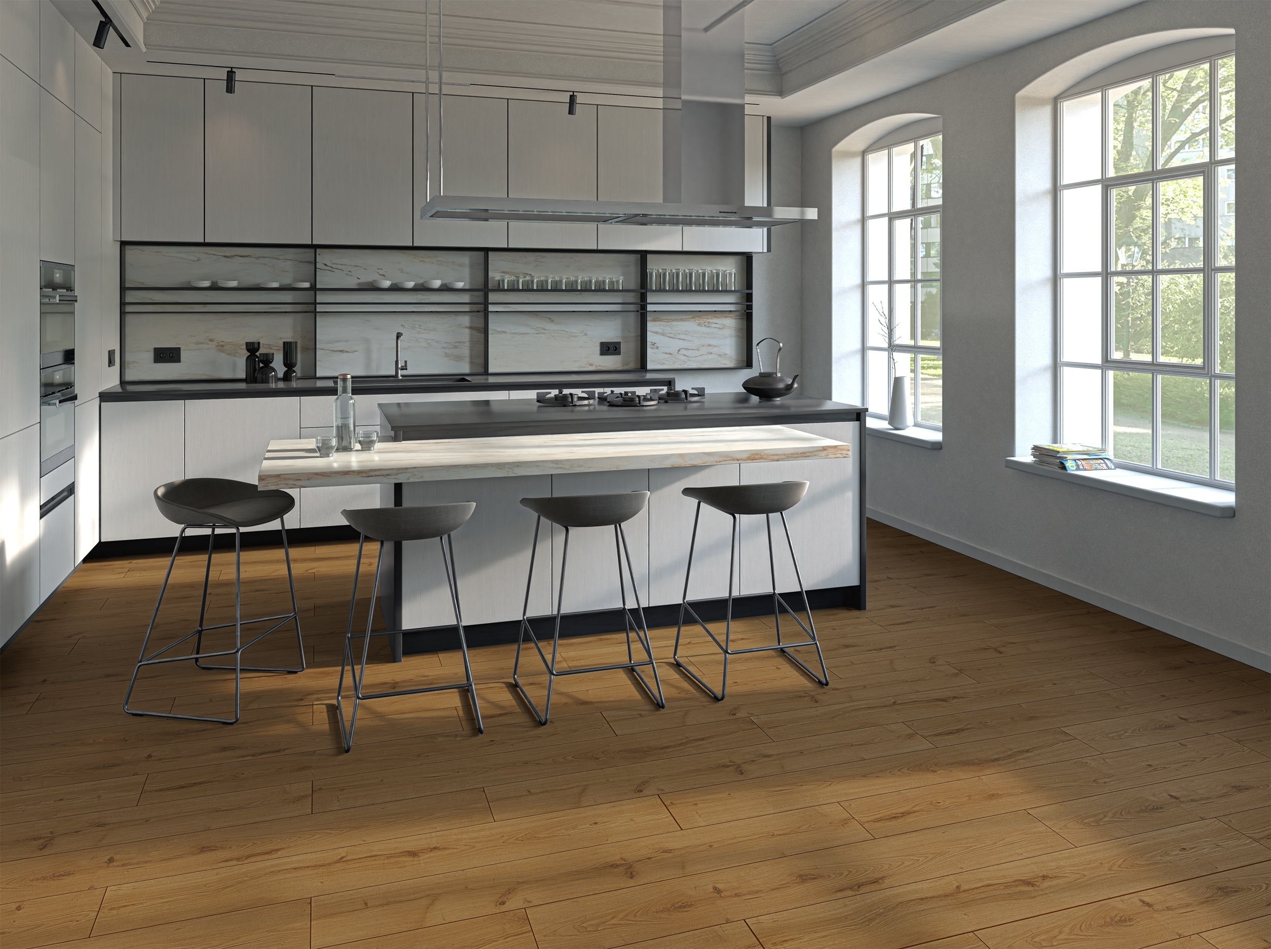 Klick-Laminat HDF Smart Eiche Ercolano Landhausdiele leichte Prägung
