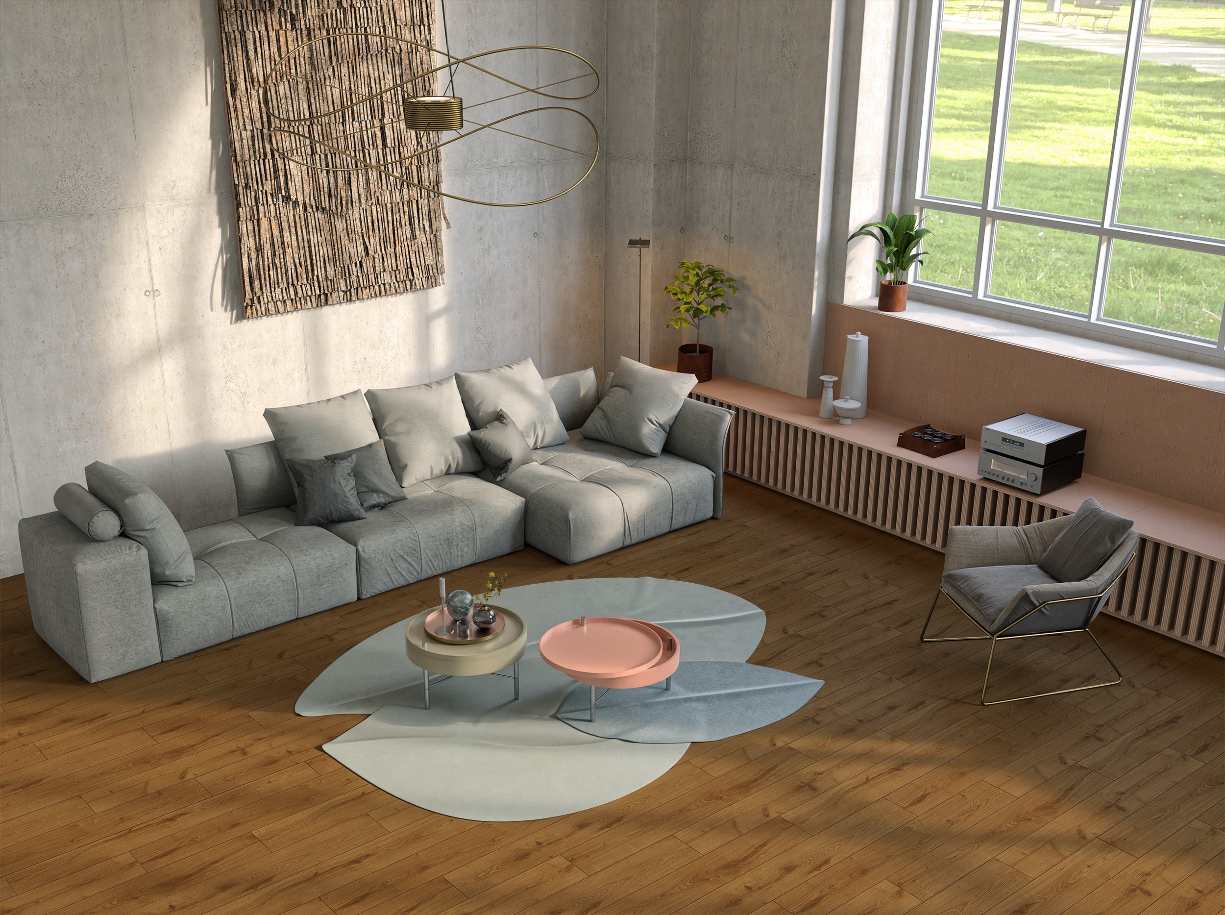 Klick-Laminat HDF Smart Eiche Ercolano Landhausdiele leichte Prägung