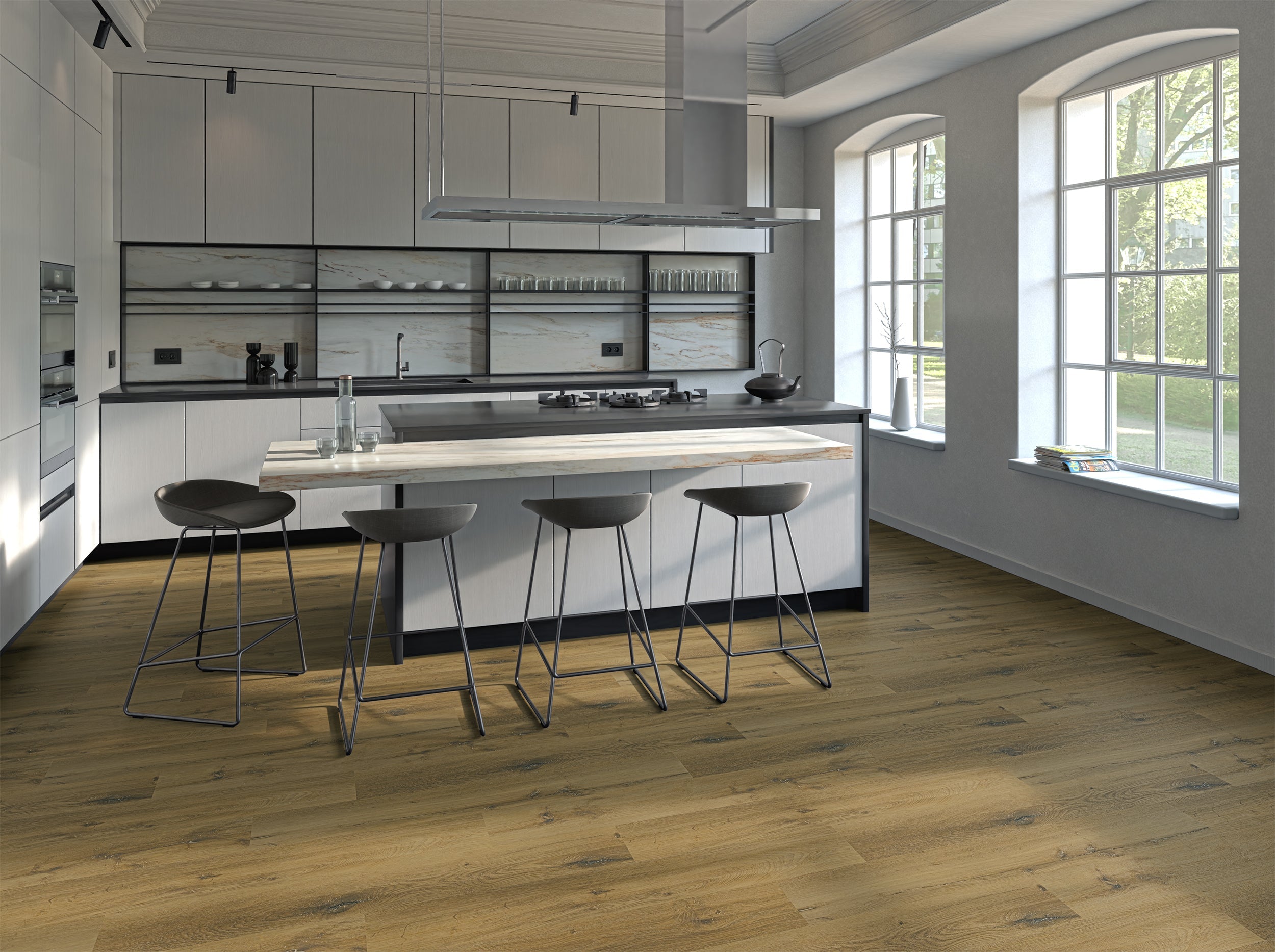 Klick-Vinyl Rigid Smart Eiche Anzio Landhausdiele leicht strukturiert