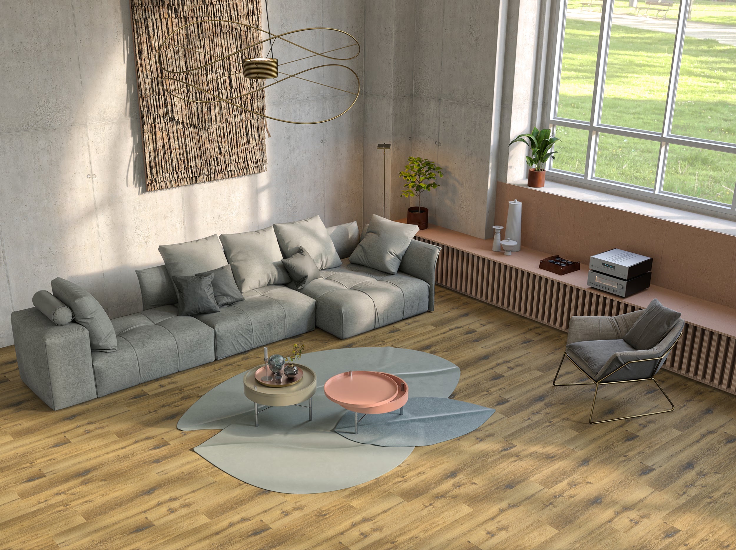 Klick-Vinyl Rigid Smart Eiche Anzio Landhausdiele leicht strukturiert