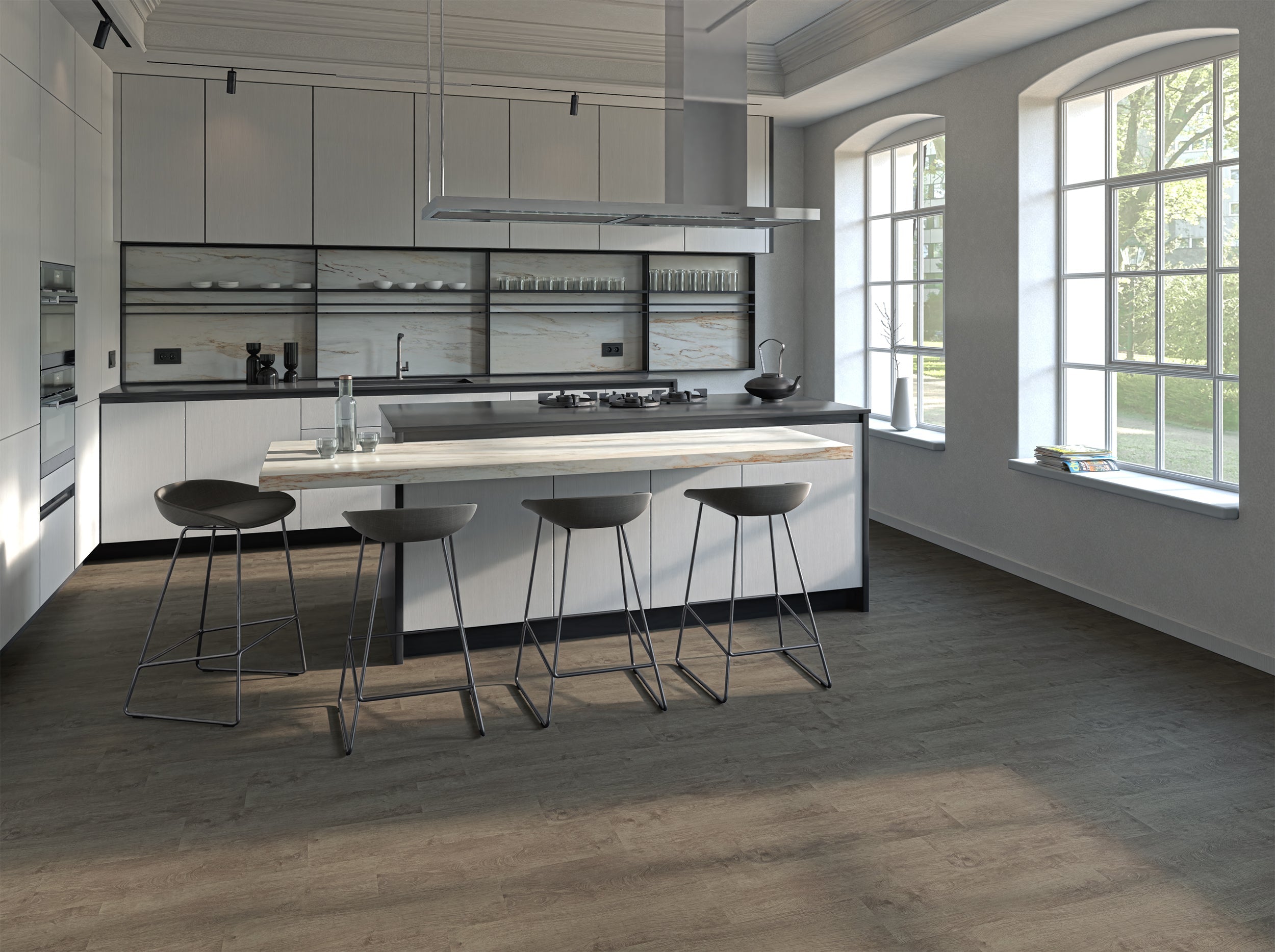 Klick-Vinyl Rigid Smart Eiche Olbia Landhausdiele leicht strukturiert