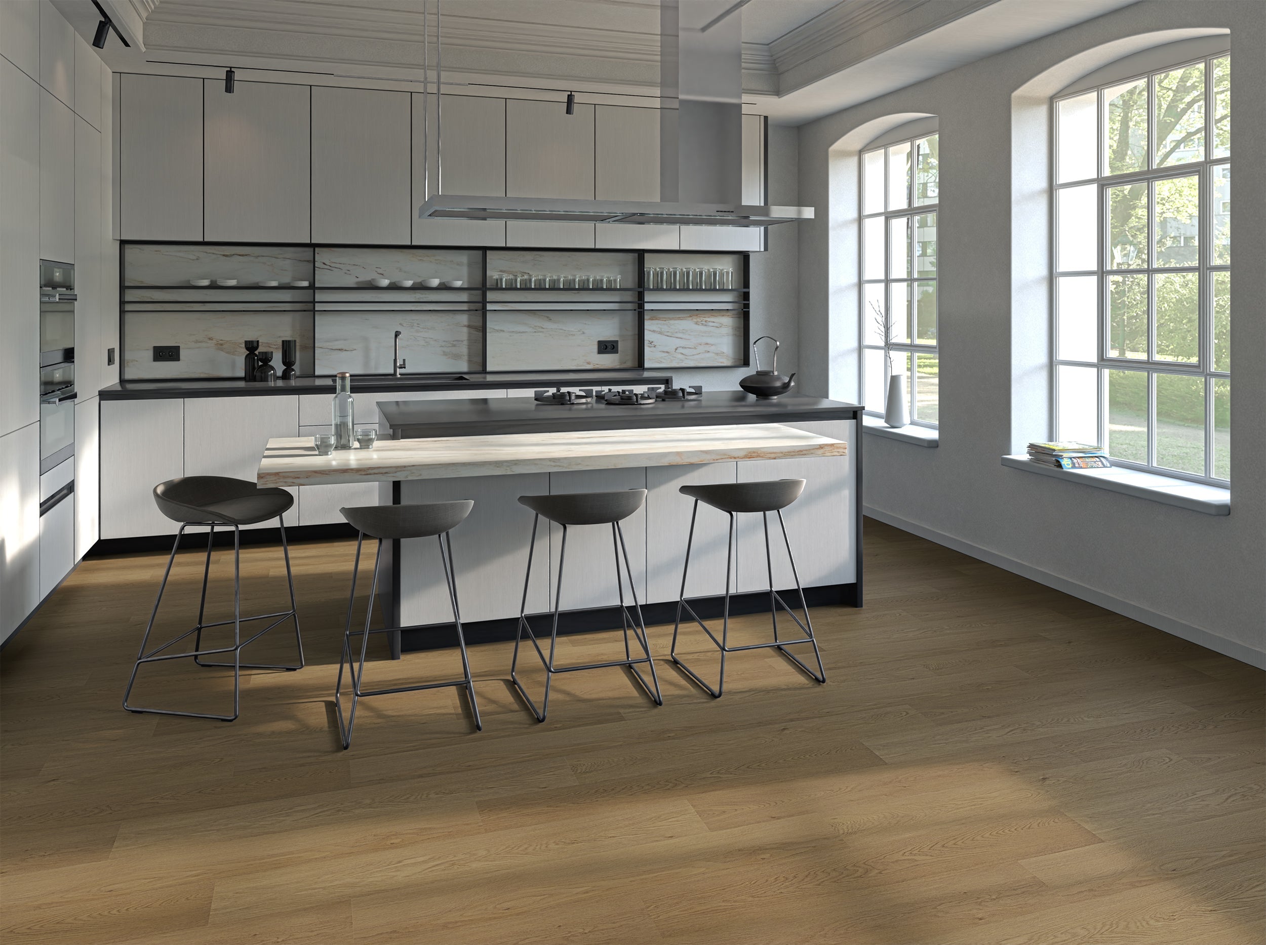 Klick-Vinyl Rigid Smart Eiche Palermo Landhausdiele leicht strukturiert