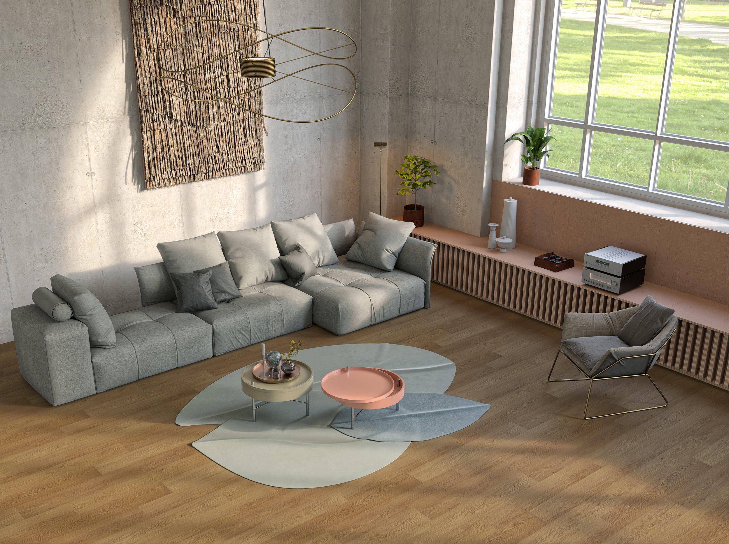 Klick-Vinyl Rigid Smart Eiche Palermo Landhausdiele leicht strukturiert