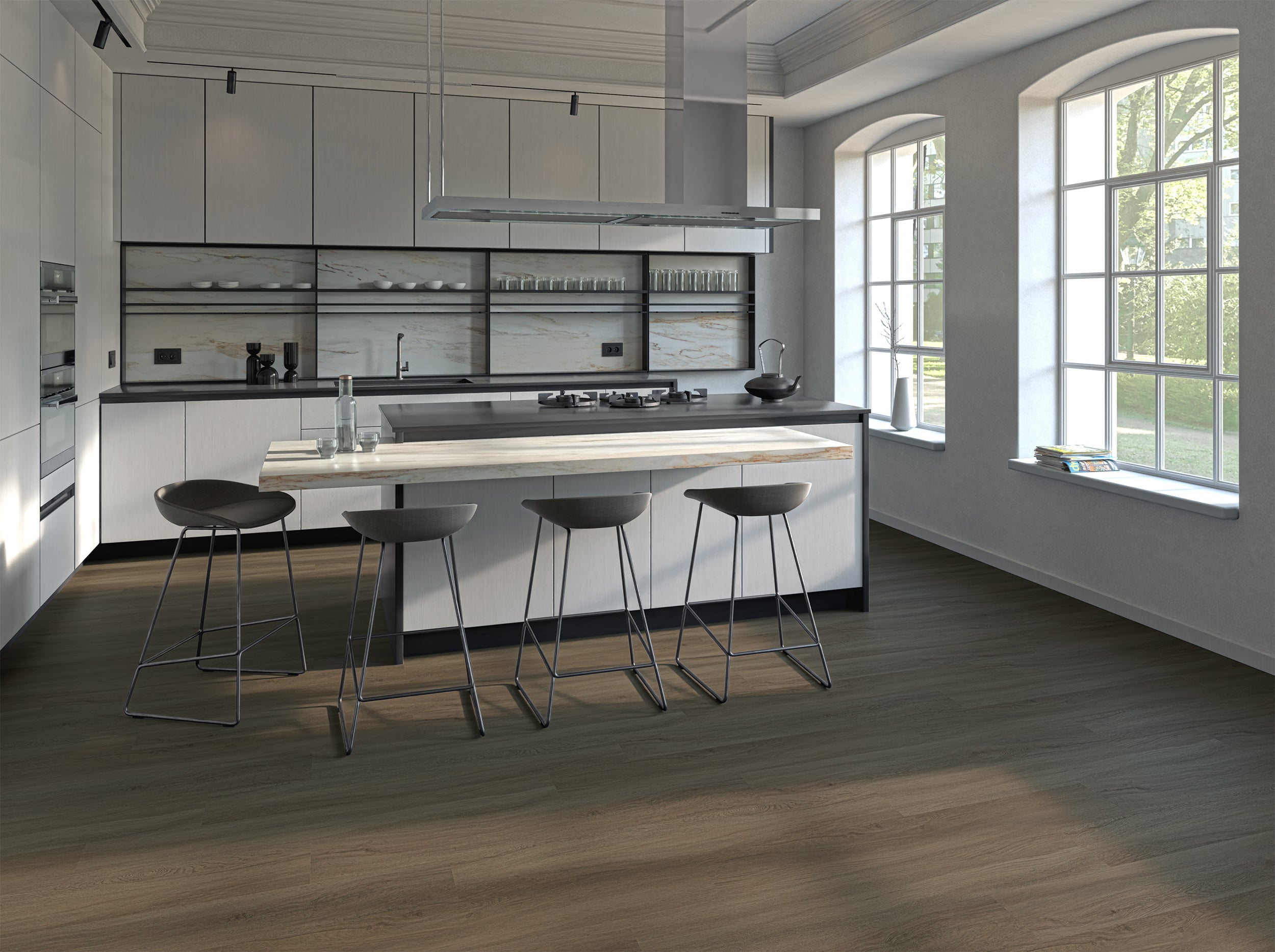 Klick-Vinyl Rigid Smart Eiche Rom Landhausdiele leicht strukturiert