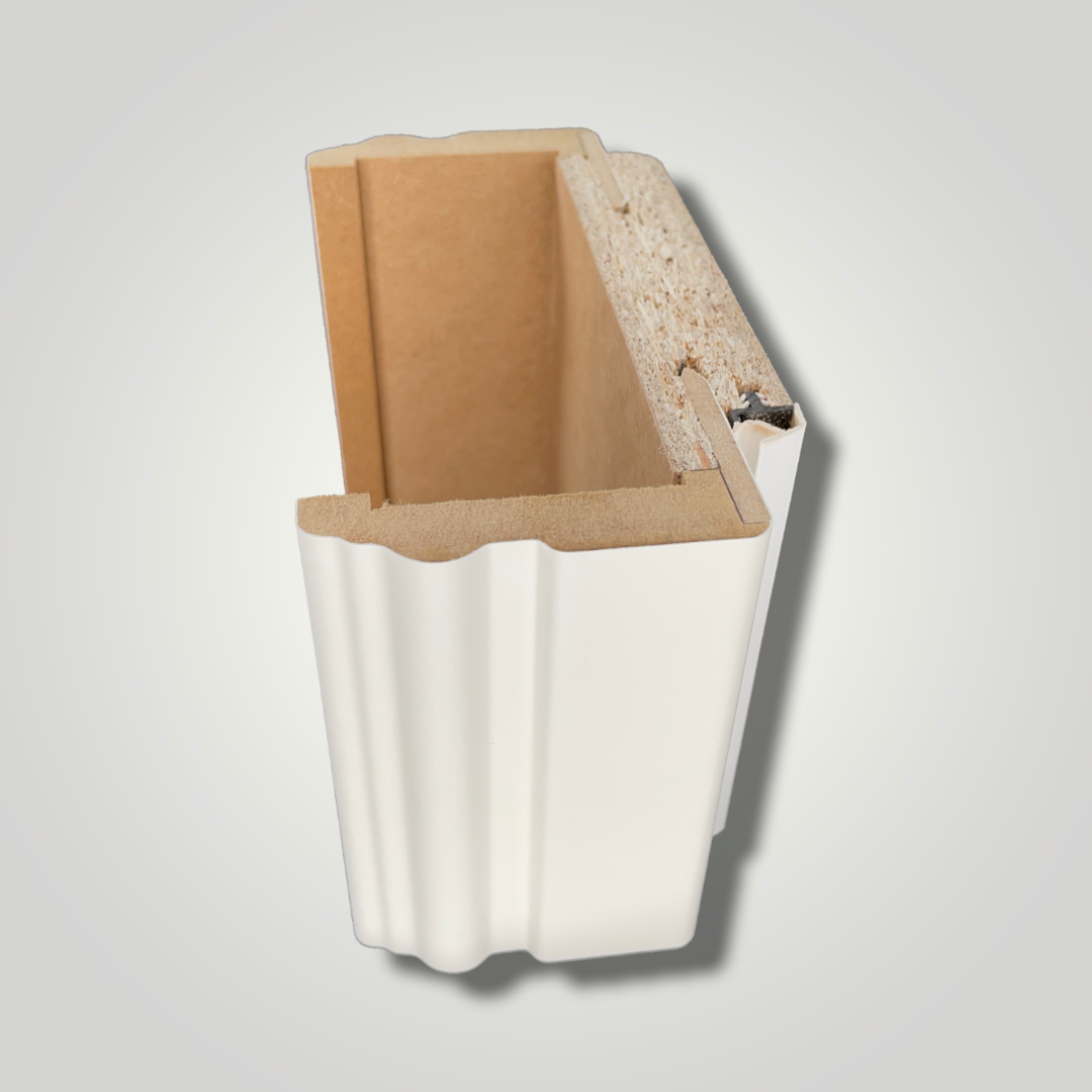 Türzarge CPL soft-weiß ähnlich RAL 9010 Profilkante 65 mm Bekleidung