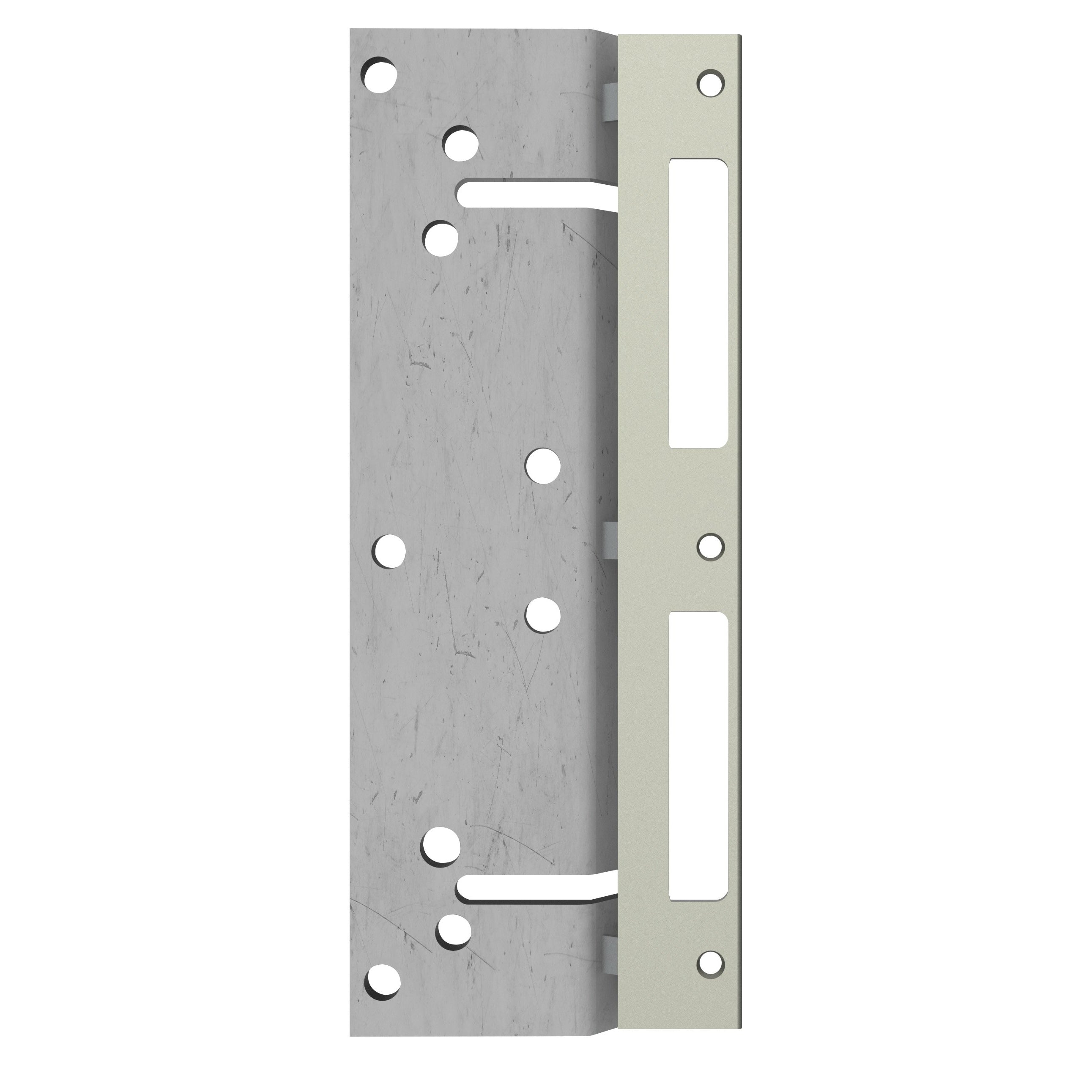 Wohnungseingangstür mit Zarge soft-weiß 3 Kassetten klassisch Eckkante SK1 / KK3 - Modell Stiltür K31