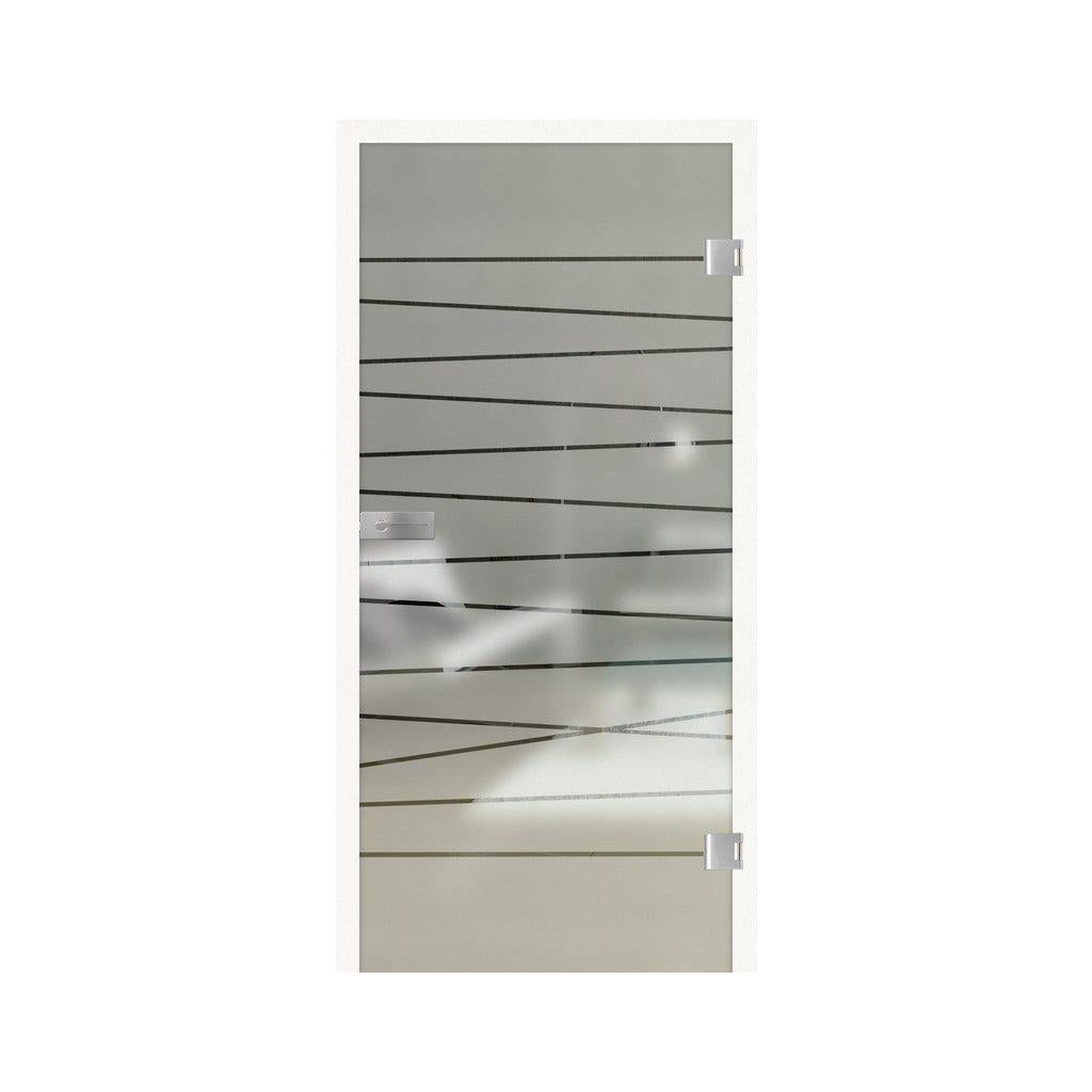 Glastür Graphit-197,2 cm x 70,9 cm-rechts-Montario