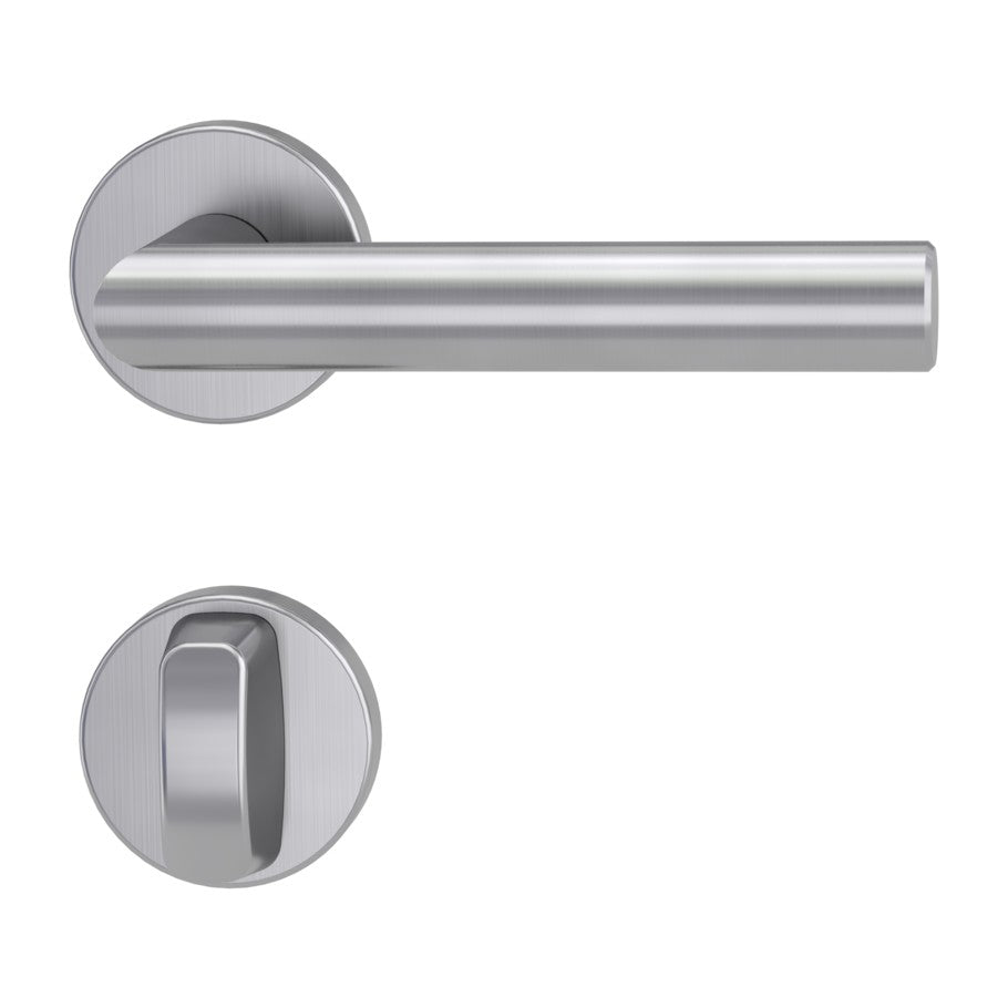 Griffwerk Türgriff LUCIA Klipptechnik GK3 Rosetten rund Edelstahl matt