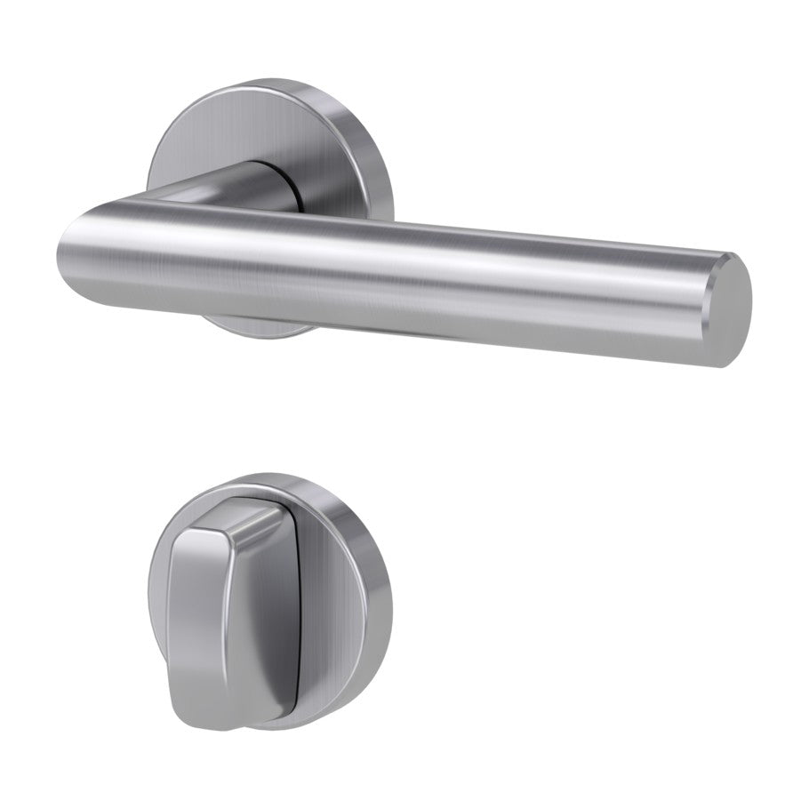 Griffwerk Türgriff LUCIA Klipptechnik GK3 Rosetten rund Edelstahl matt