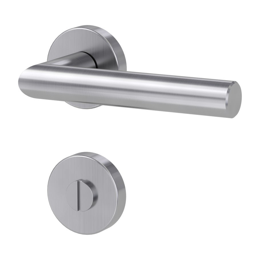 Griffwerk Türgriff LUCIA Klipptechnik GK3 Rosetten rund Edelstahl matt