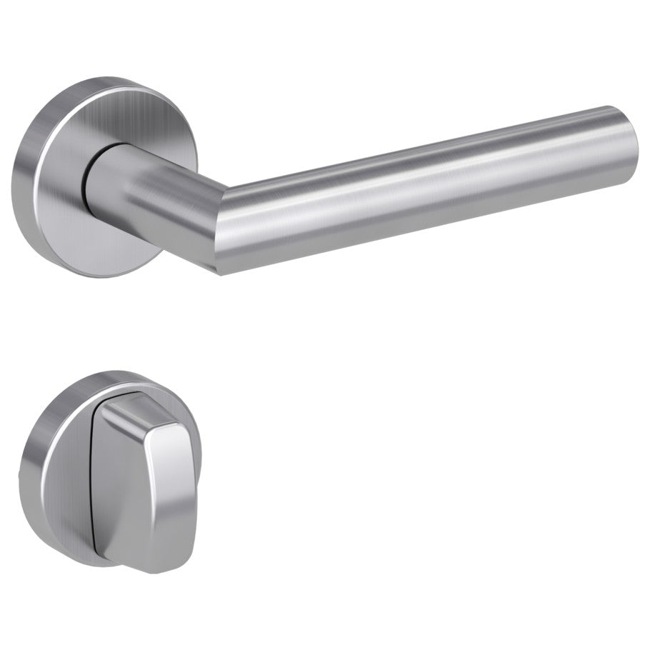 Griffwerk Türgriff LUCIA Klipptechnik GK3 Rosetten rund Edelstahl matt