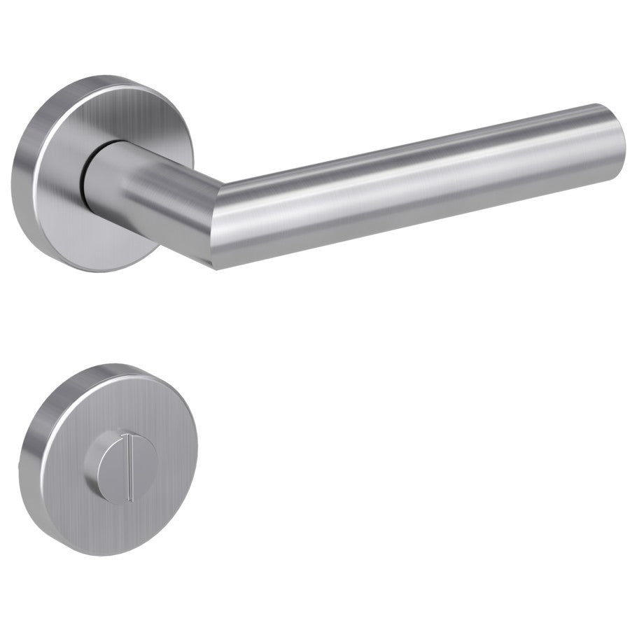 Griffwerk Türgriff LUCIA Klipptechnik GK3 Rosetten rund Edelstahl matt