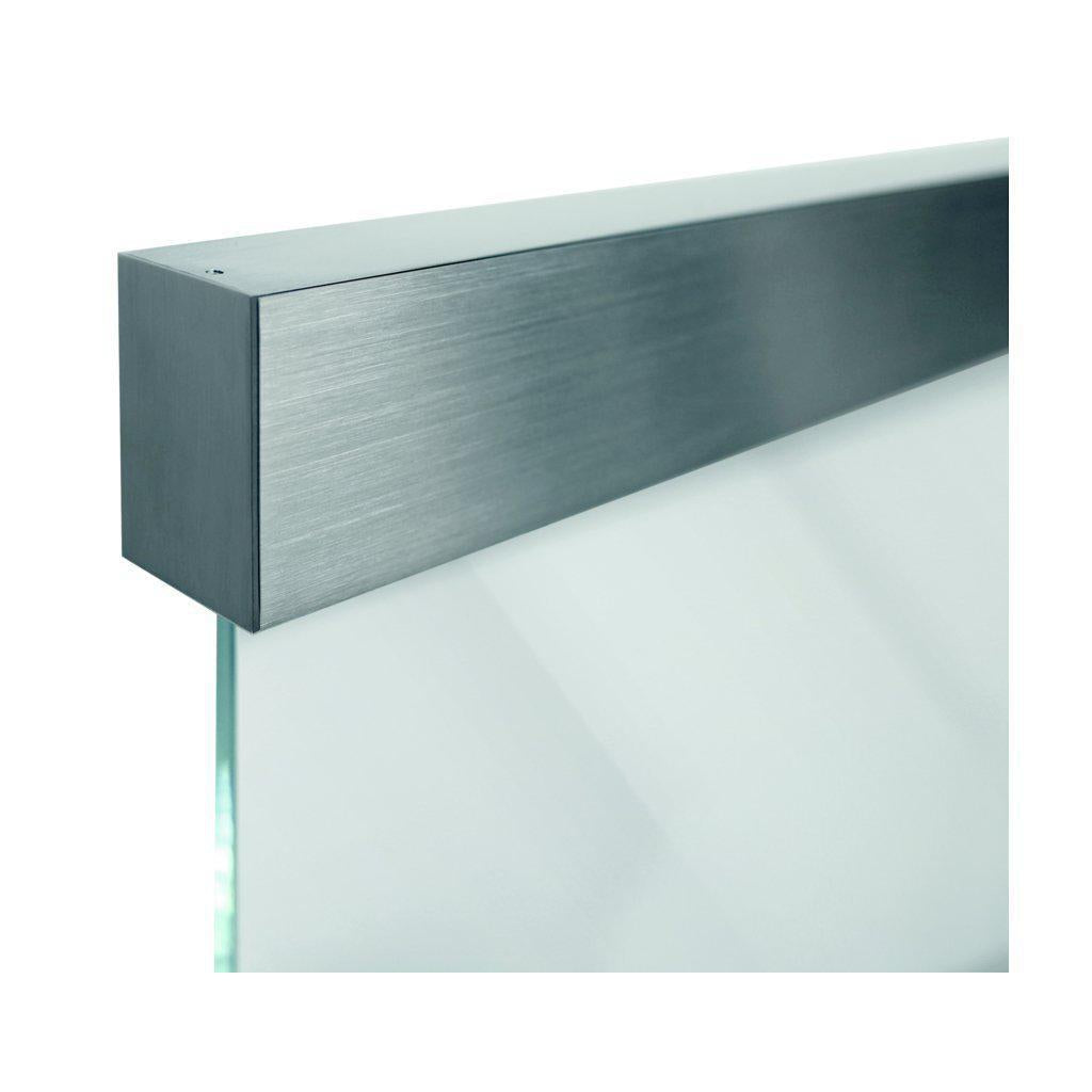 Schiebetürbeschlag 200 cm Edelstahl matt-Optik-Montario