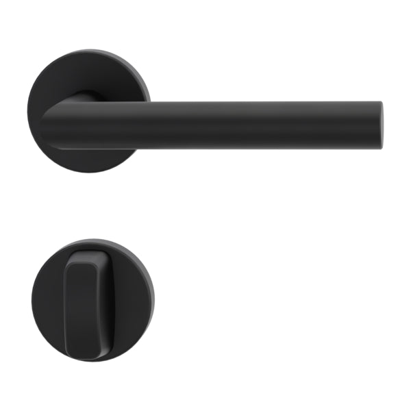 Türgriff L-Form gerade Edelstahl schwarz