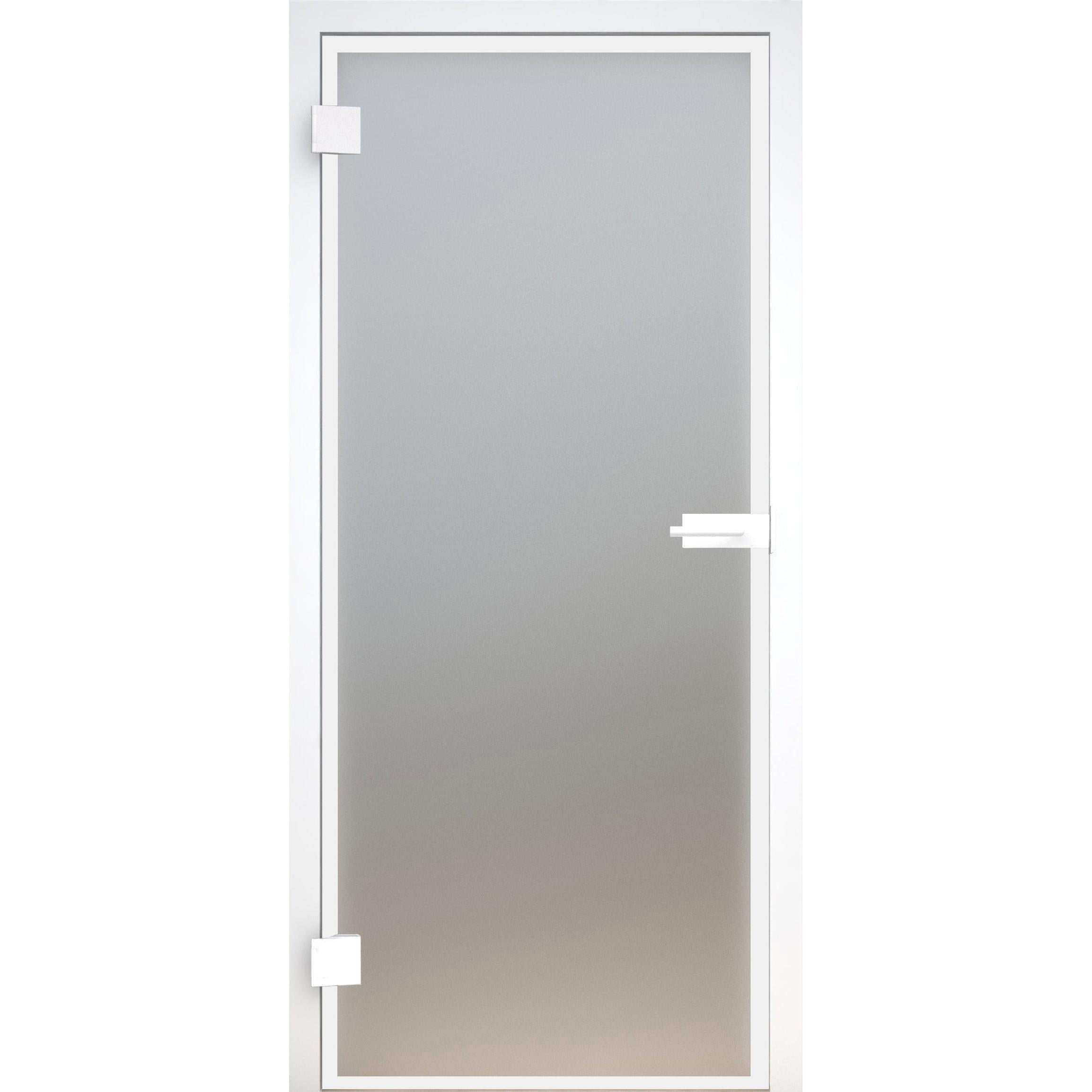 Glastür Loft-Design Weiß Modell DWS4 satiniert / matt