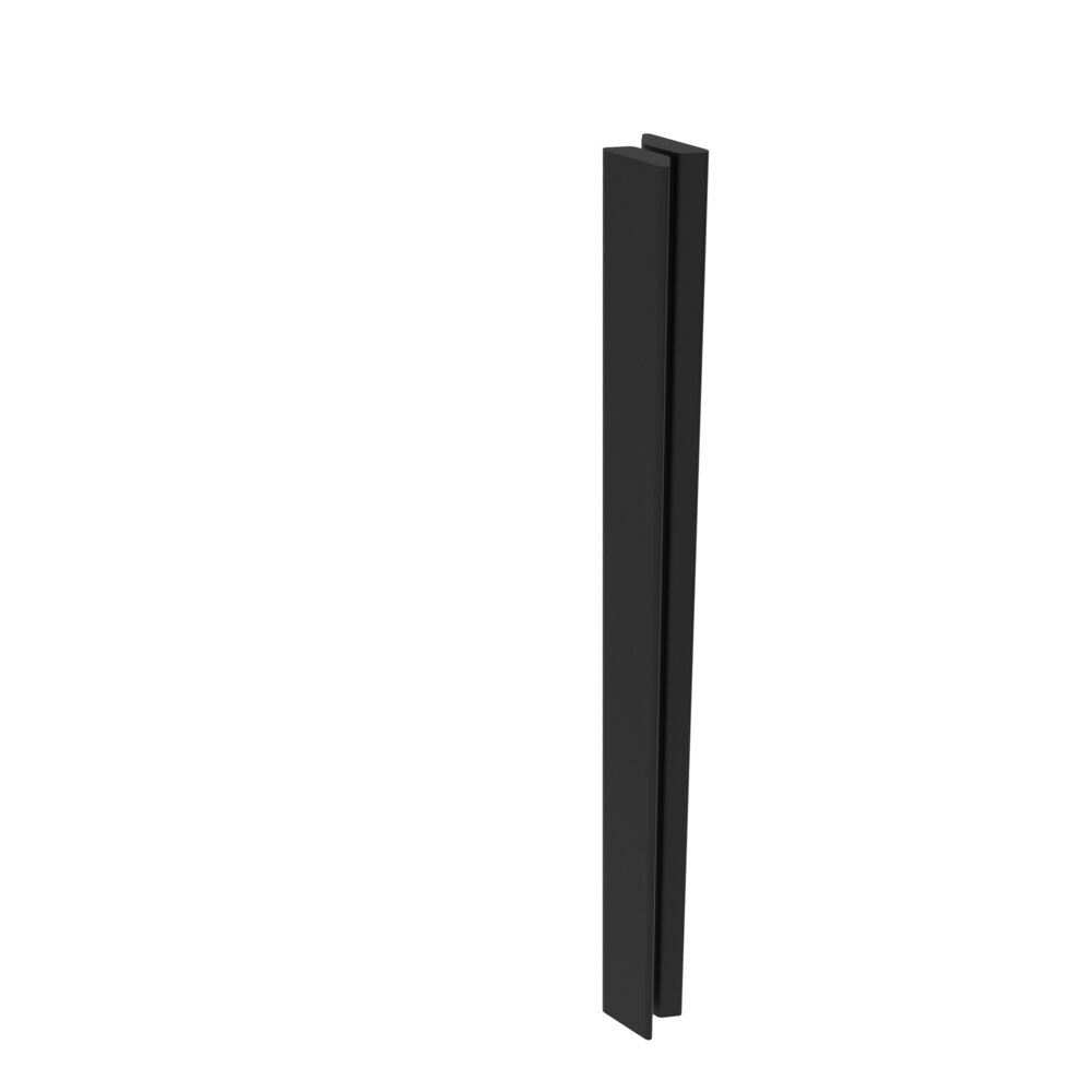 Griffleiste mit selbstklebender Grundplatte Viora Matschwarz Länge 200 mm für Ganzglasschiebetür und Holzschiebetür