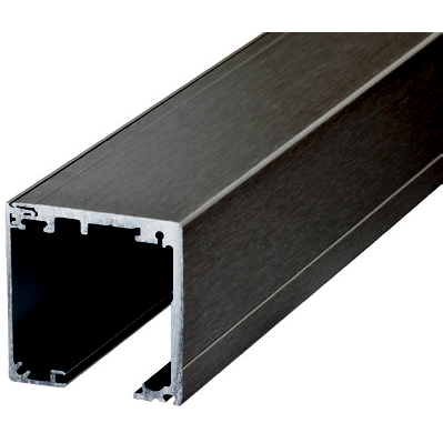 Schiebetürsystem C80 für Glastüren Schwarz zur Wand & Deckenmontage