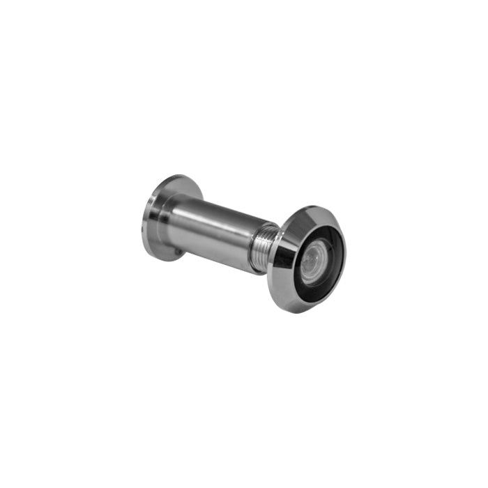 Spionlochbohrung 14 mm für Wohnungseingangstür inkl. Türspion 14 mm 200° verchromt