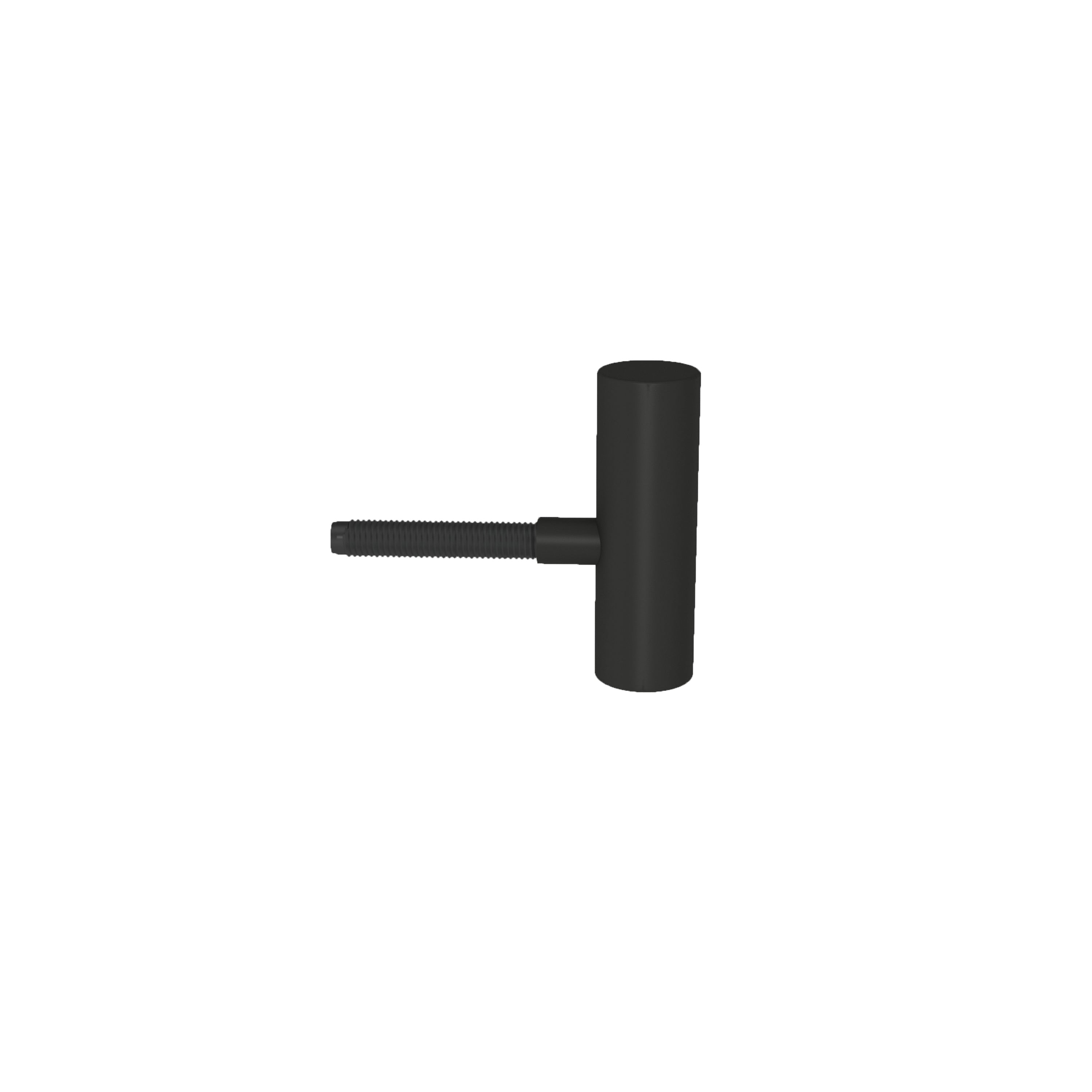 Türbandset 2-teilig für gefälzte Türen an Stahlzargen matt-schwarz