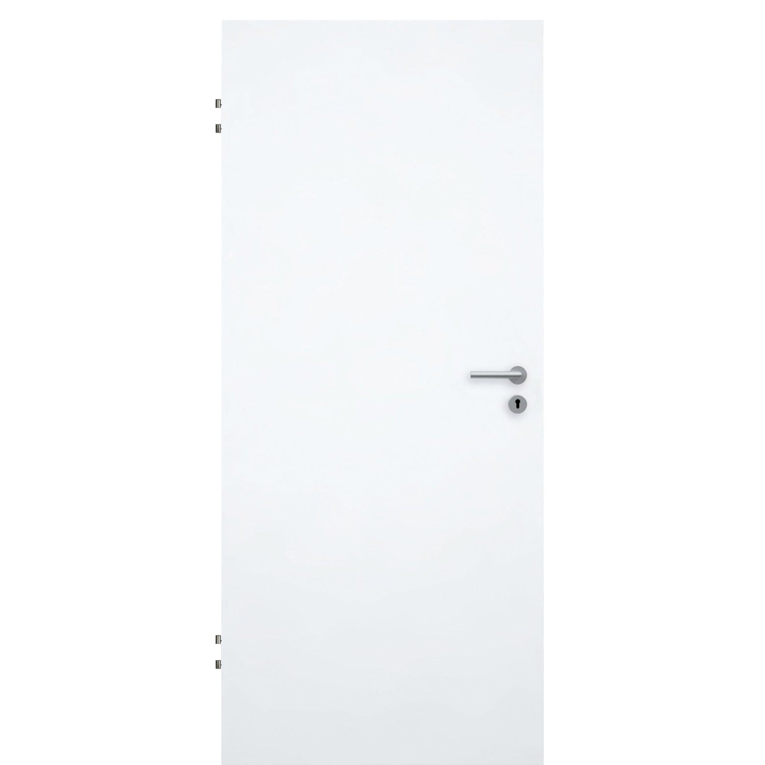 Wohnungseingangstür CPL glatt brillant-weiß glatt Designkante SK2 / KK3
