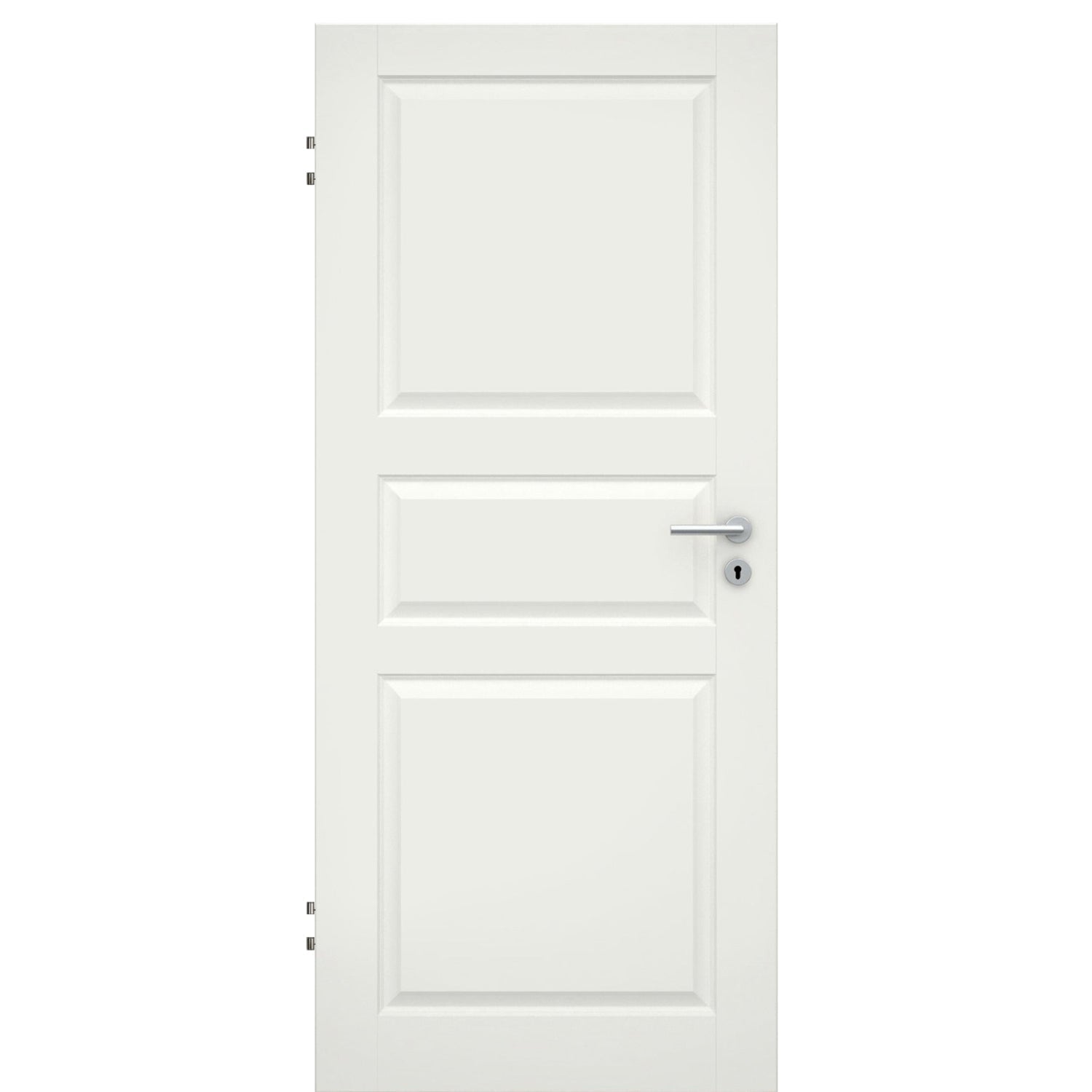 Wohnungseingangstür soft-weiß 3 Kassetten klassisch Rundkante SK1 / KK3 - Modell Stiltür K31