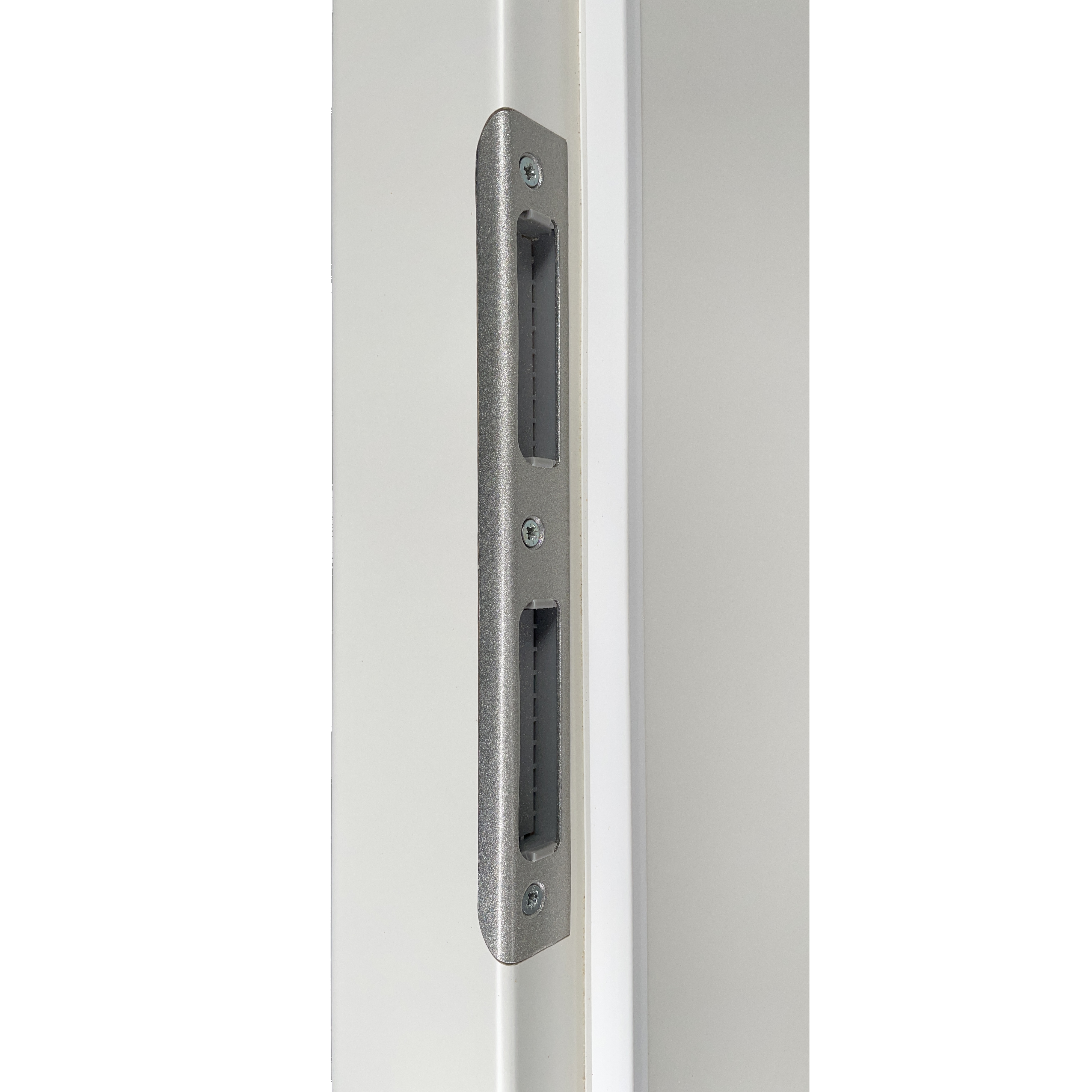 Zimmertür mit Zarge soft-weiß Stiltür mit 4 Kassetten und Lichtausschnitt Rundkante - Modell Stiltür K41LA2