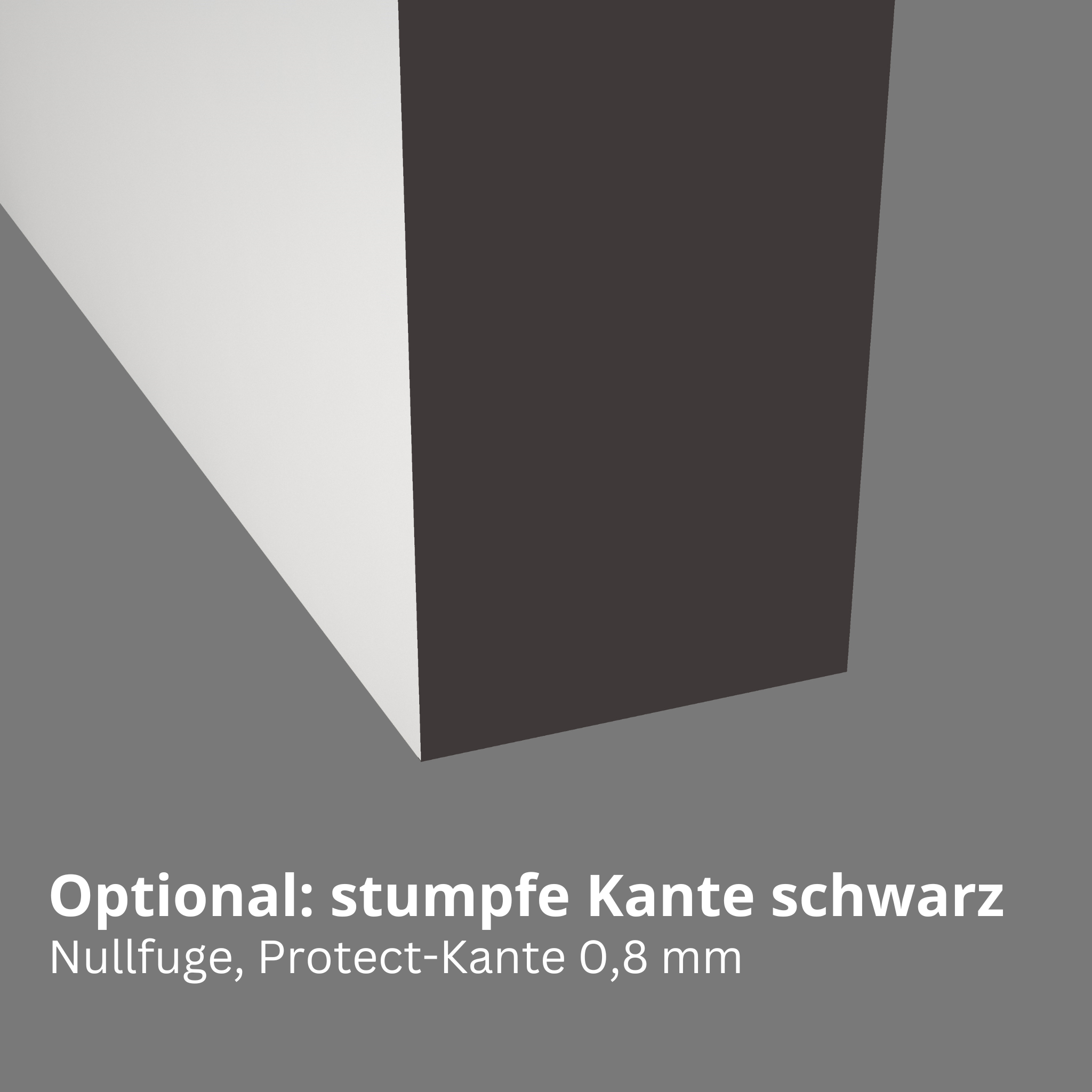Zimmertür mit Zarge stumpfeinschlagend mit Lichtausschnitt LA1 ohne Schlüssellochbohrung CPL glatt brillant-weiß