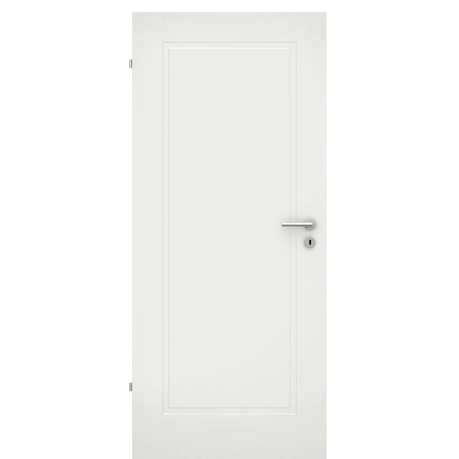 Zimmertür soft-weiß 1 Kassette Eckkante - Modell Stiltür M11