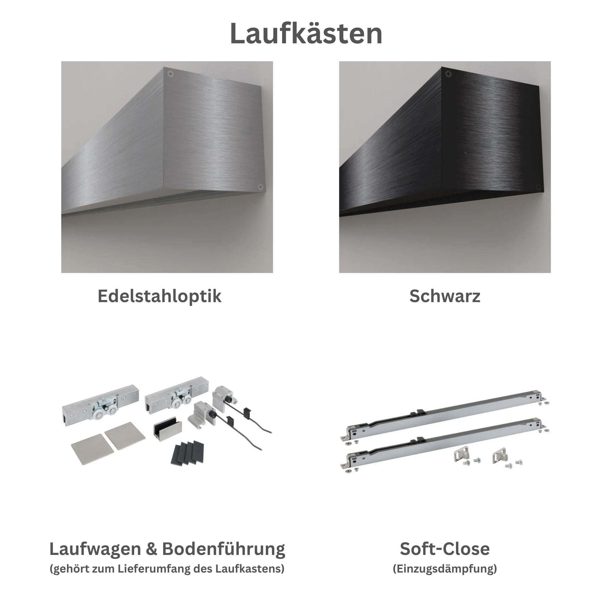 Glasschiebetür 4 Linien Printline 218 satiniert / matt