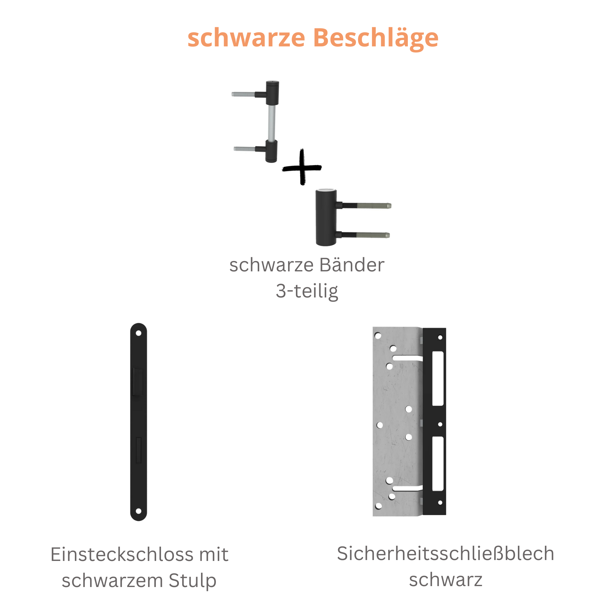 Wohnungseingangstür mit Zarge brillant-weiß 1 Kassette Designkante SK2 / KK3 - Modell Stiltür M13