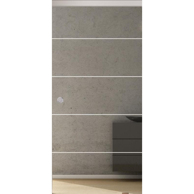 Glasschiebetür Klar 4 Linien