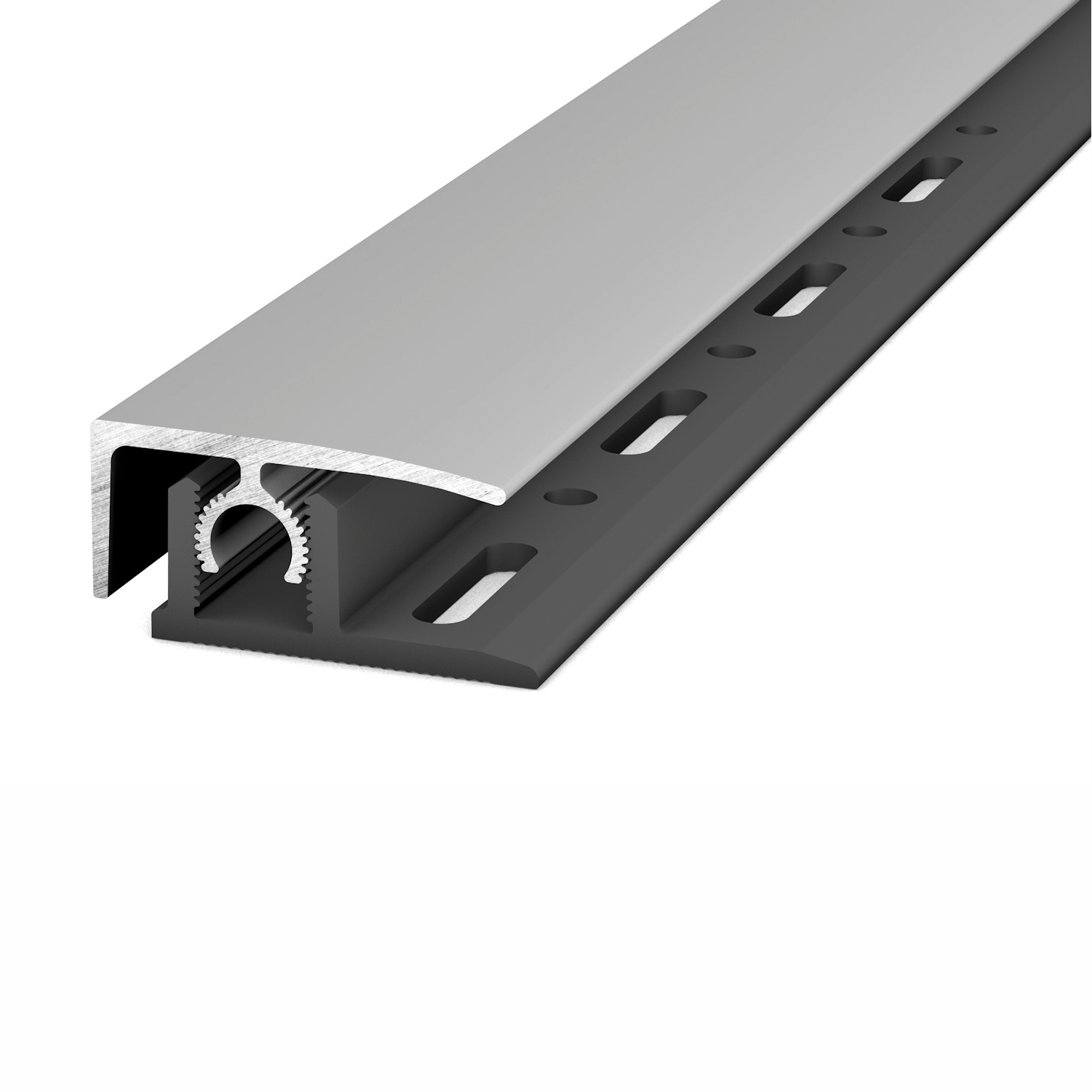Abschlussprofil Clip für Parkett und Laminat Silber