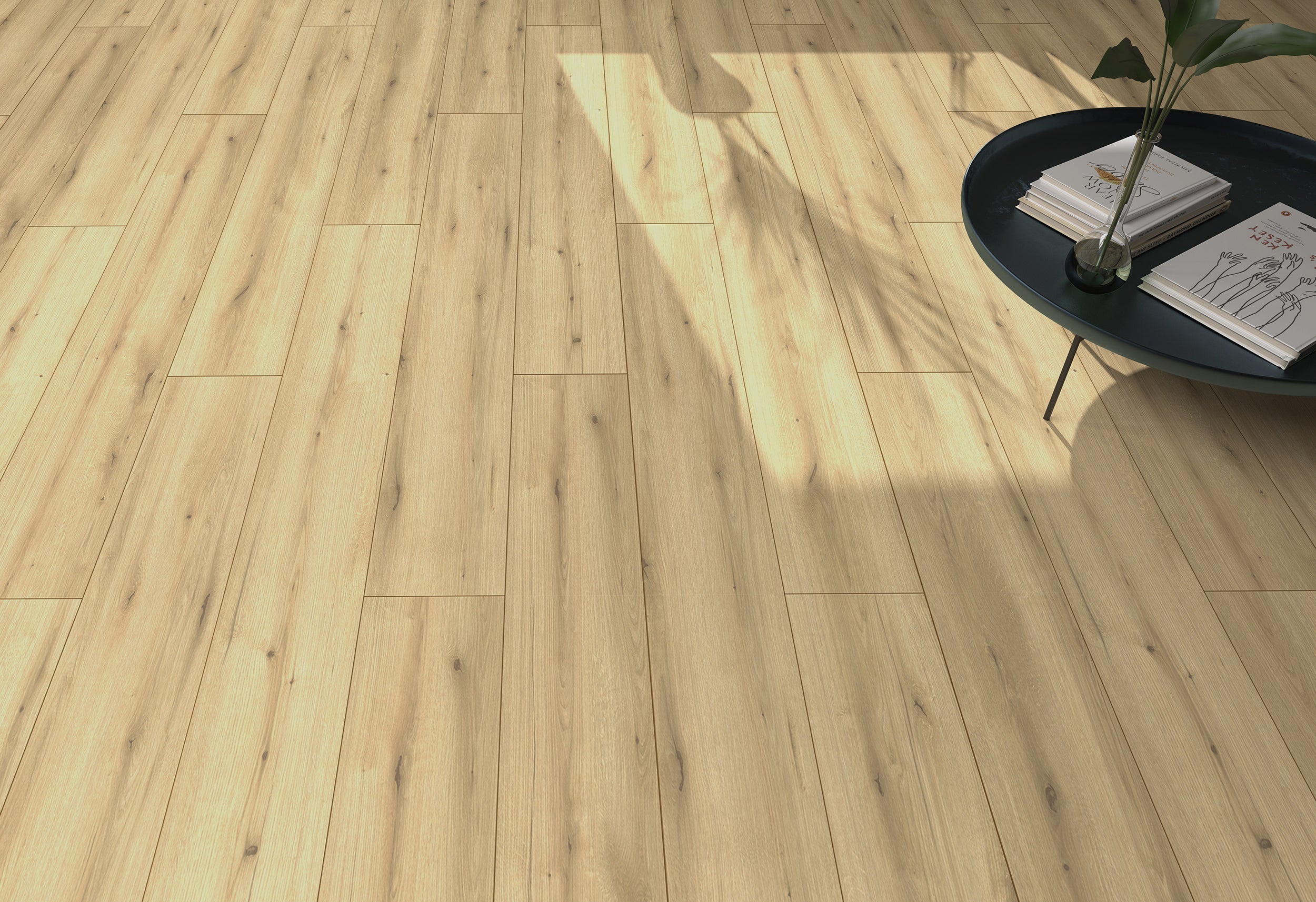 Klick-Laminat HDF-Aqua Comfort Aqua Eiche Dallas Landhausdiele Synchronprägung