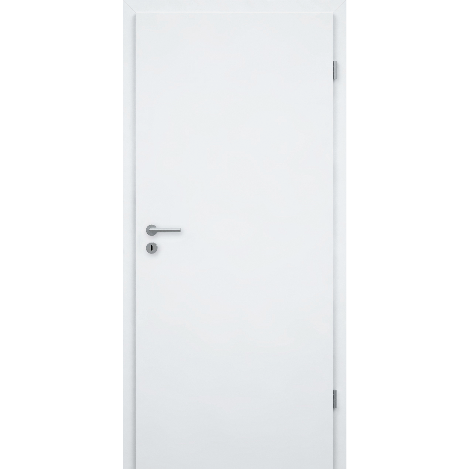 Zimmertür im Sondermaß CPL glatt brillant-weiß Röhrenspan Designkante