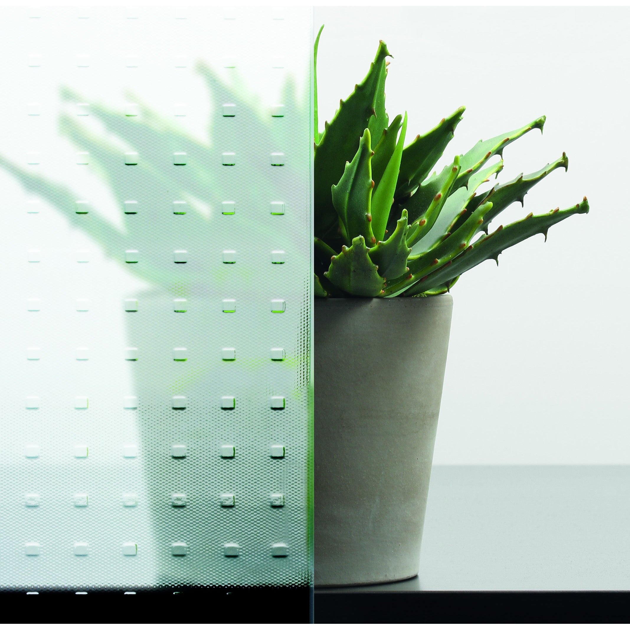 Glaseinsatz ESG für Zimmertüren mit 1 Lichtausschnitt eckig