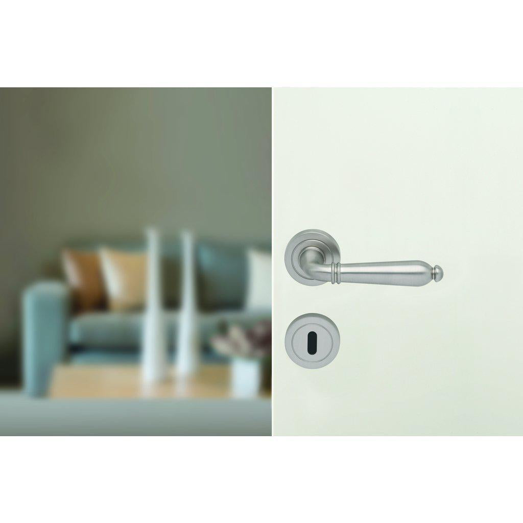 Klinkenpaar L-Form Landhausstil Edelstahl-Montario