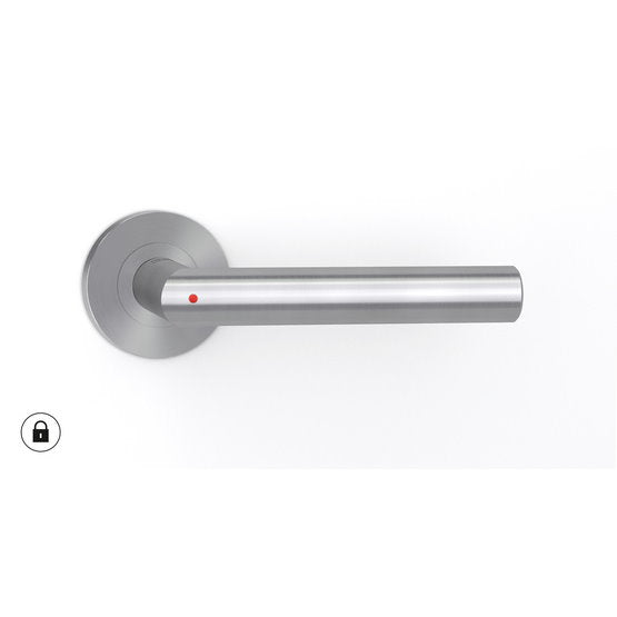 Griffwerk Türgriff LUCIA Klipptechnik Rosetten rund Edelstahl matt smart2lock 2.0