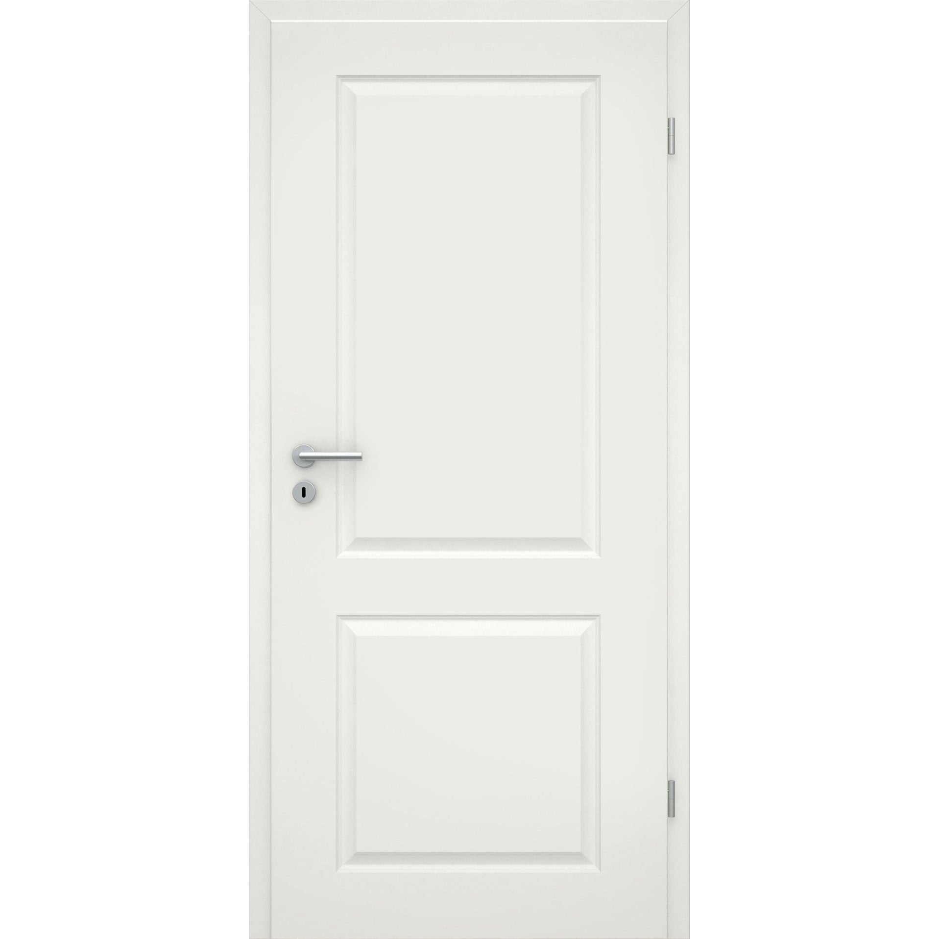 Zimmertür soft-weiß Stiltür mit 2 Kassetten und Lichtausschnitt Rundkante  online kaufen | MONTARIO