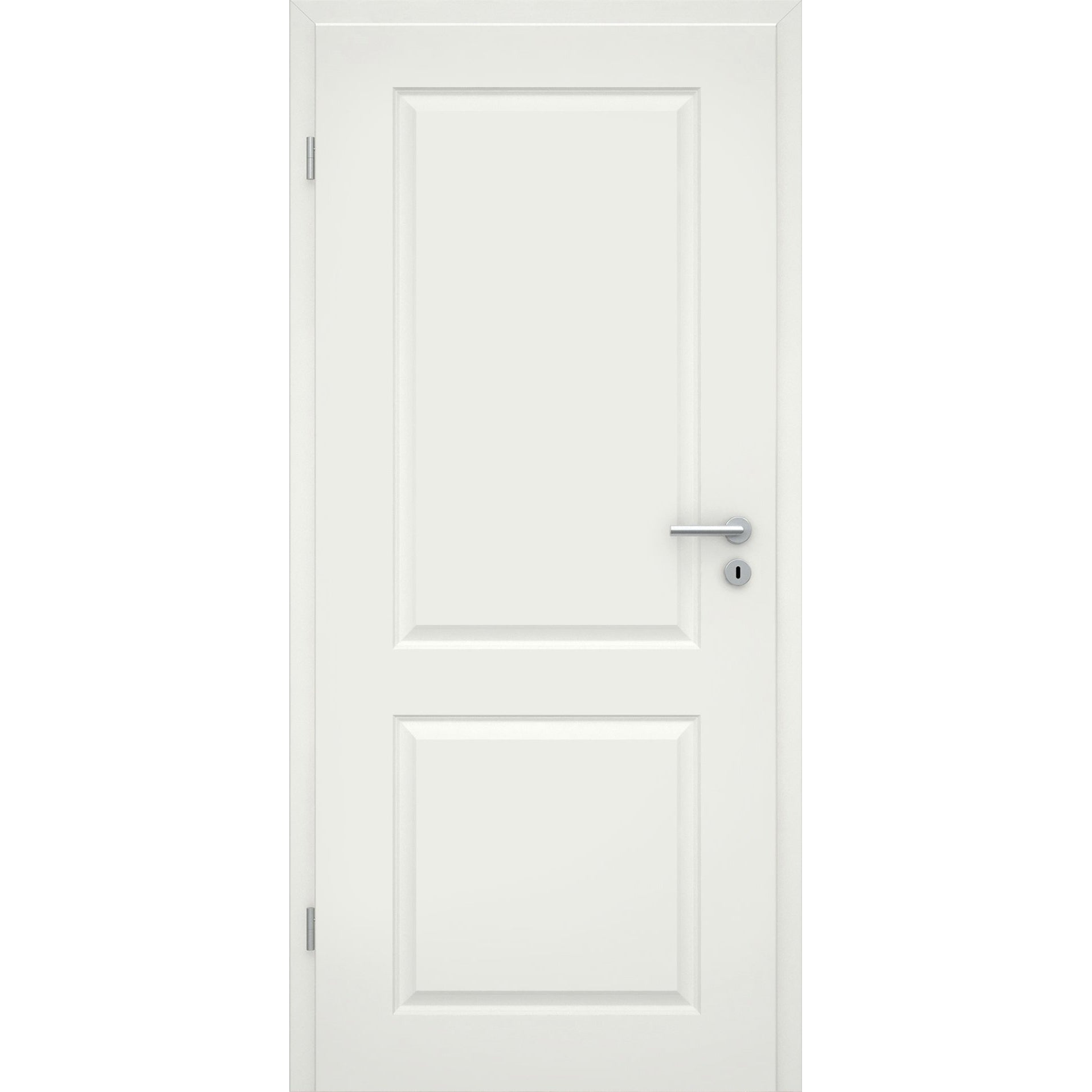Zimmertür soft-weiß Stiltür mit 2 Kassetten und Lichtausschnitt Rundkante  online kaufen | MONTARIO